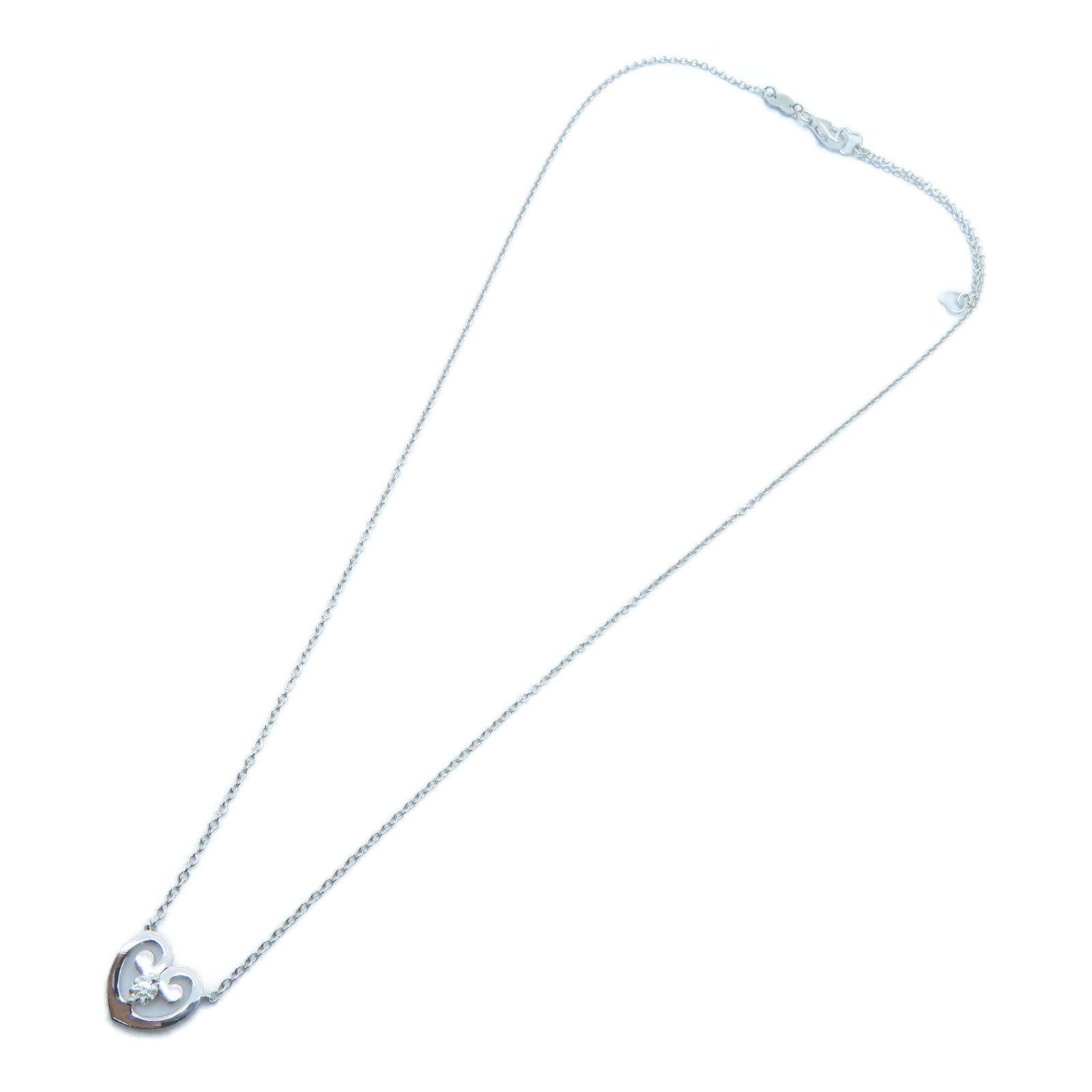 JEWELRY 【激減優惠】18K白金Necklace 0.094ct鑽石項鍊