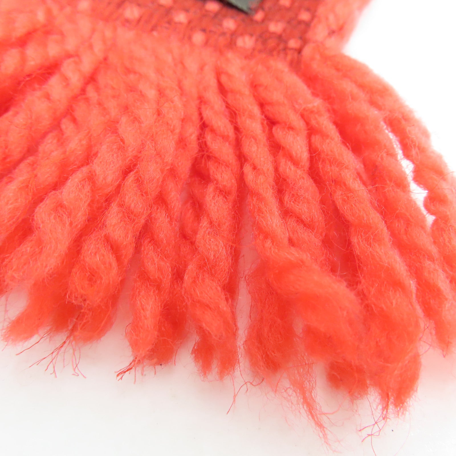 LOUIS VUITTON Wool/Silk Muffler颈巾橙红色