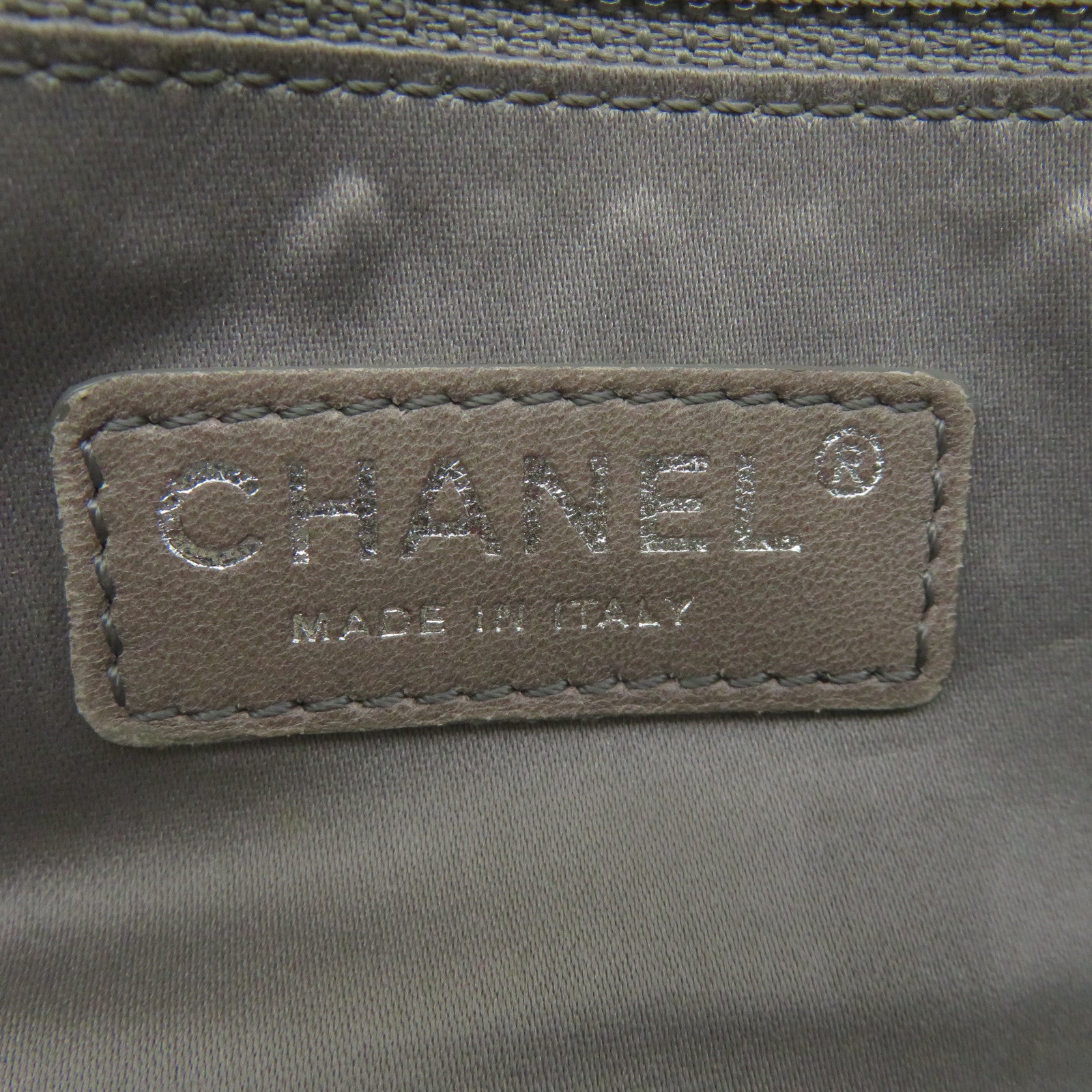 CHANEL 菱格牛皮皮革Tote Bag銀扣手挽袋黑色