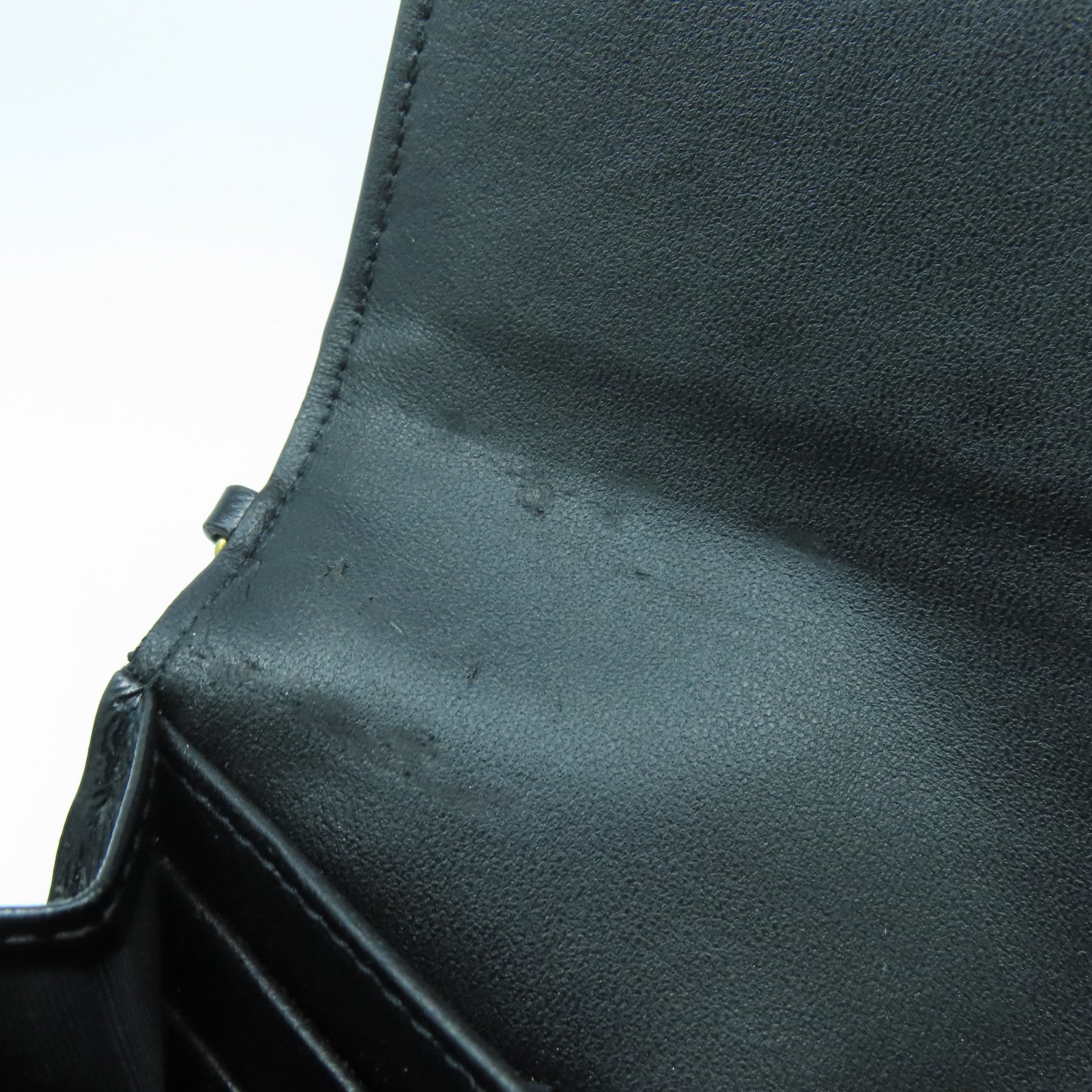 Dior 塗層皮革Long wallet金扣長錢包黑色