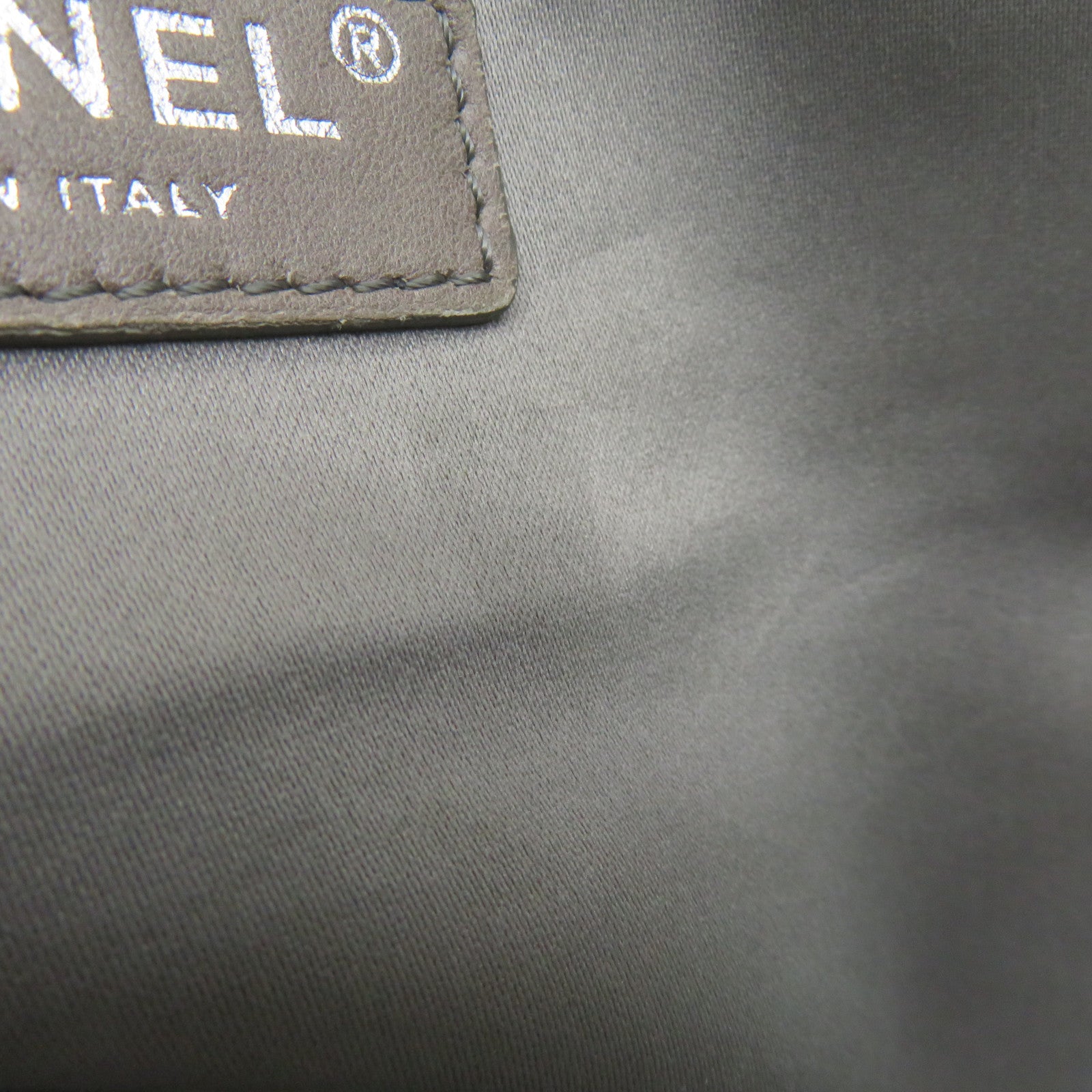 CHANEL 菱格牛皮皮革Tote Bag銀扣手挽袋黑色