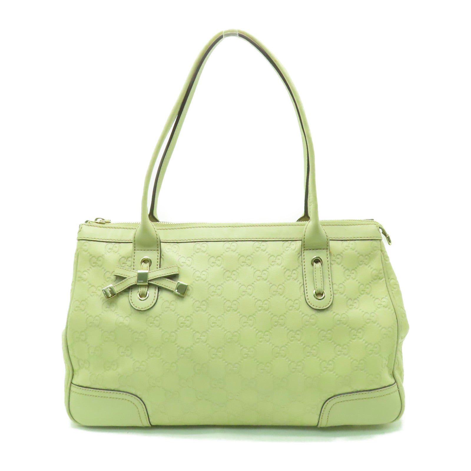 GUCCI 牛皮皮革Shoulder Bag金扣肩背袋白色