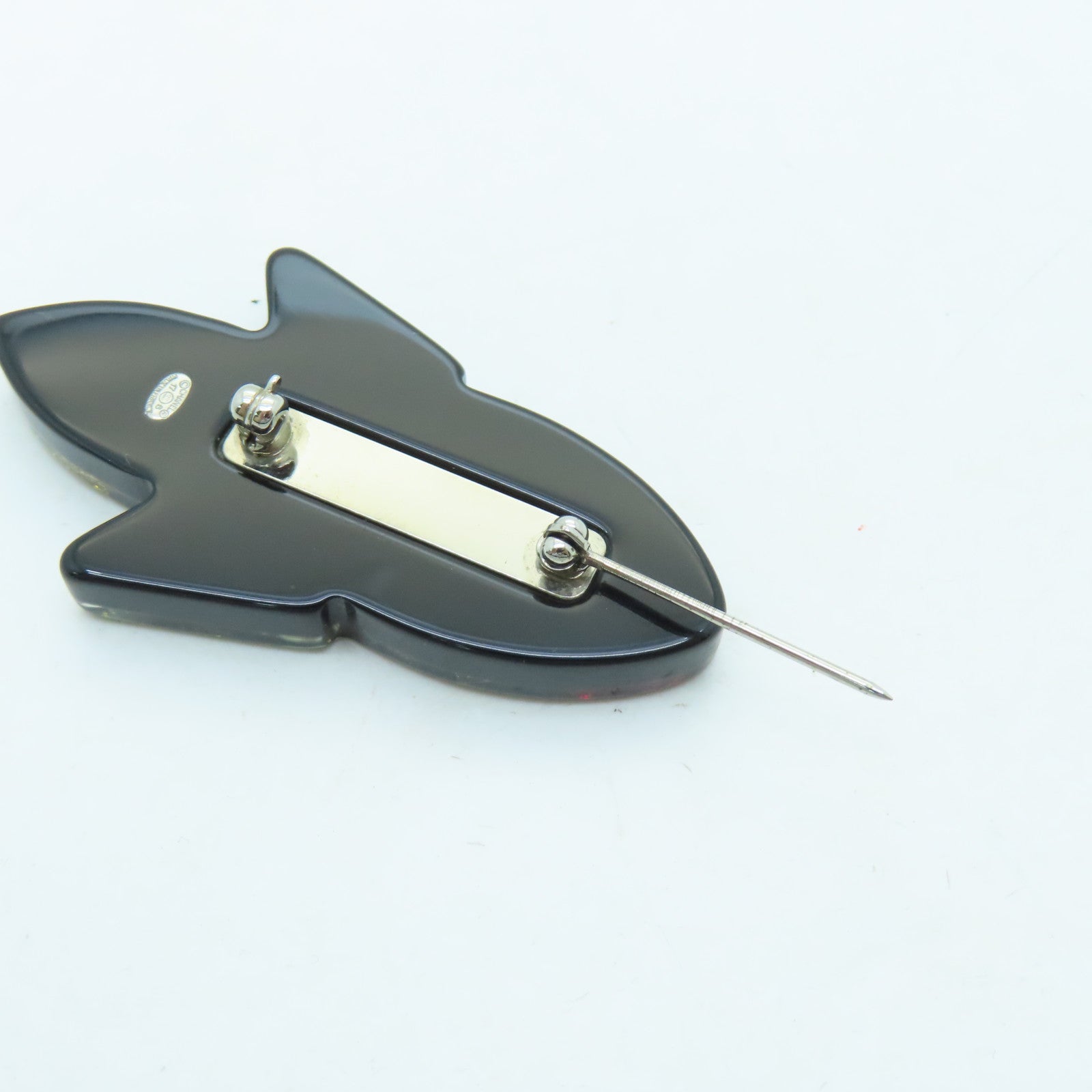 CHANEL Metal Rocket Brooch Silver Buckle Brooch Multicolor