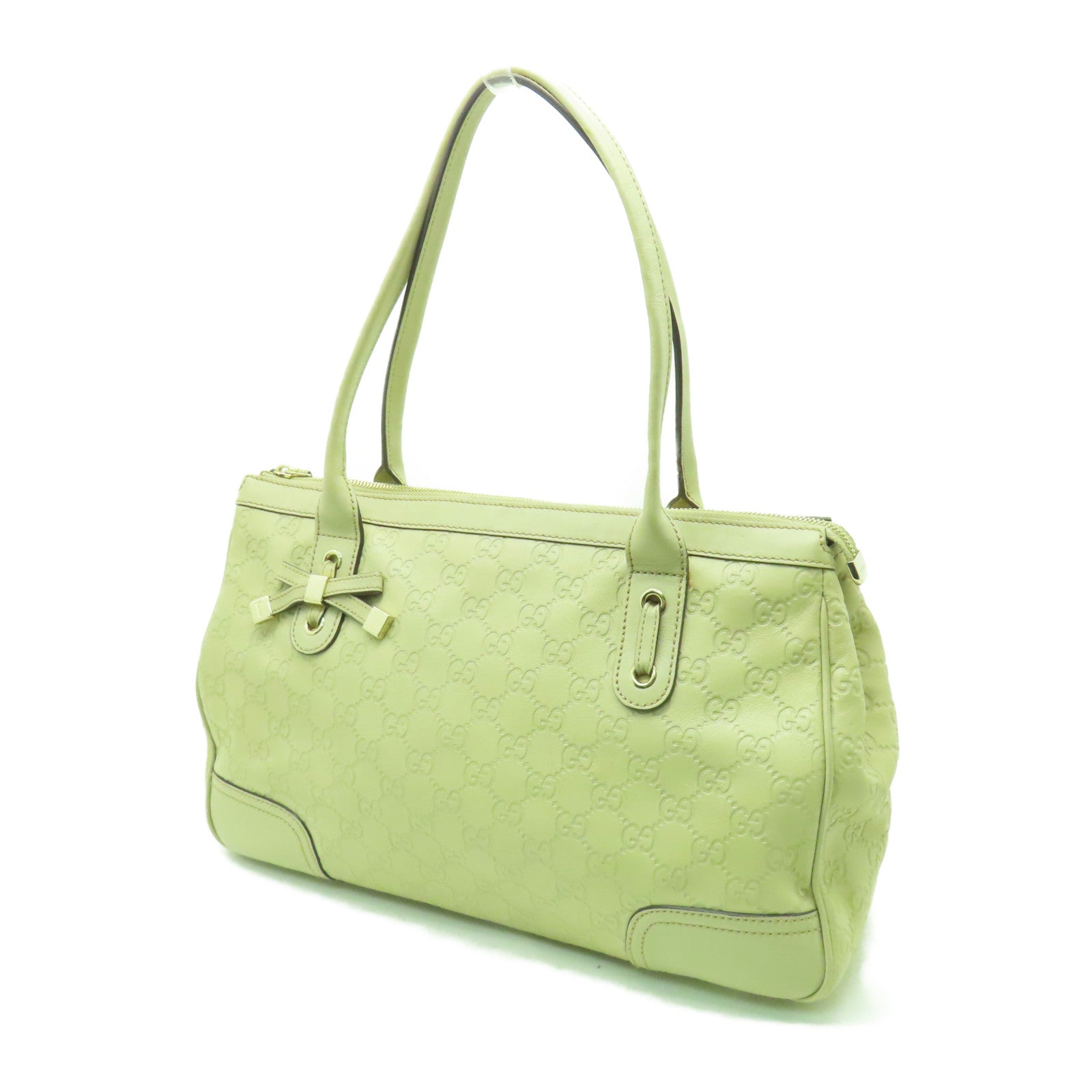 GUCCI 牛皮皮革Shoulder Bag金扣肩背袋白色