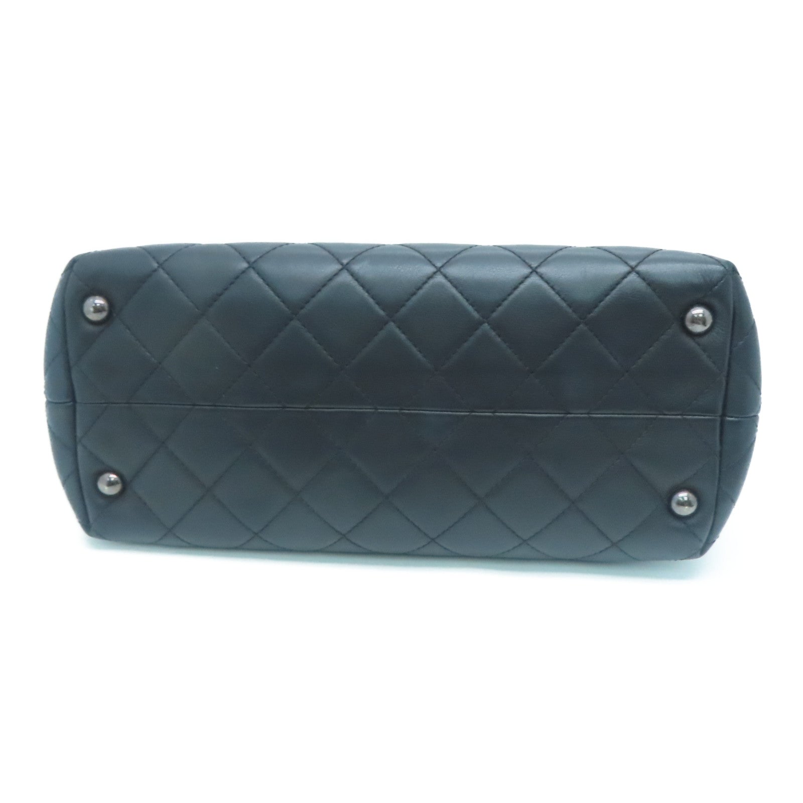 CHANEL [Sharp Discount] Lingge Cowhide Leather 2 Way Shoulder Silver Buckle Handle Shoulder Back Dual-purpose Bag Black