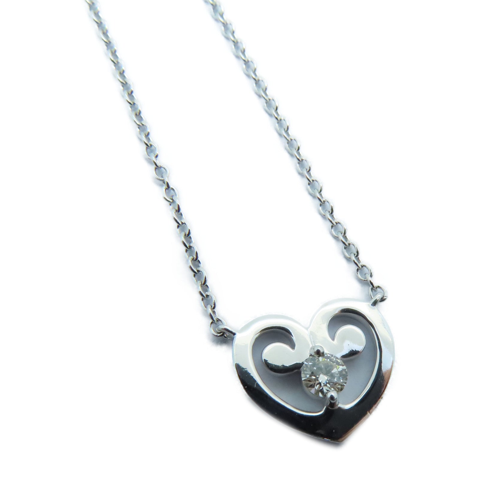 JEWELRY 【激減優惠】18K白金Necklace 0.094ct鑽石項鍊