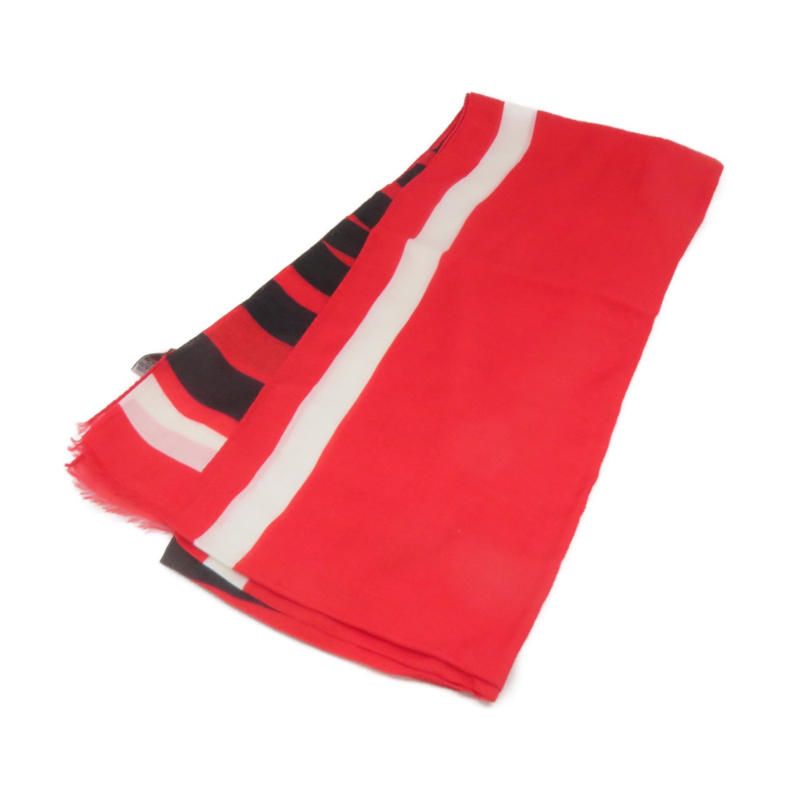 MOSCHINO 羊绒/莫代尔纤维Scarf丝巾红色/黑色/白色