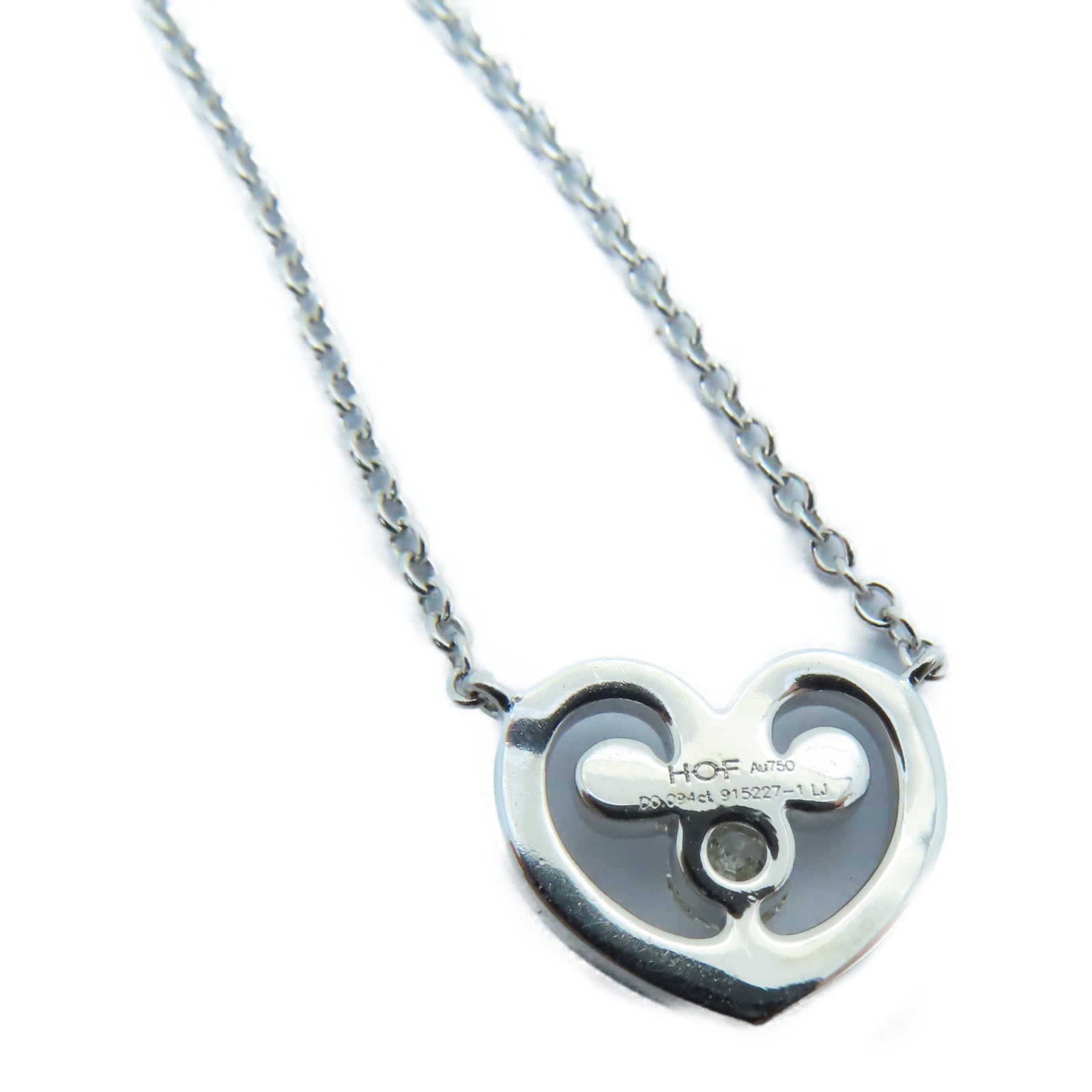 JEWELRY 【激減優惠】18K白金Necklace 0.094ct鑽石項鍊