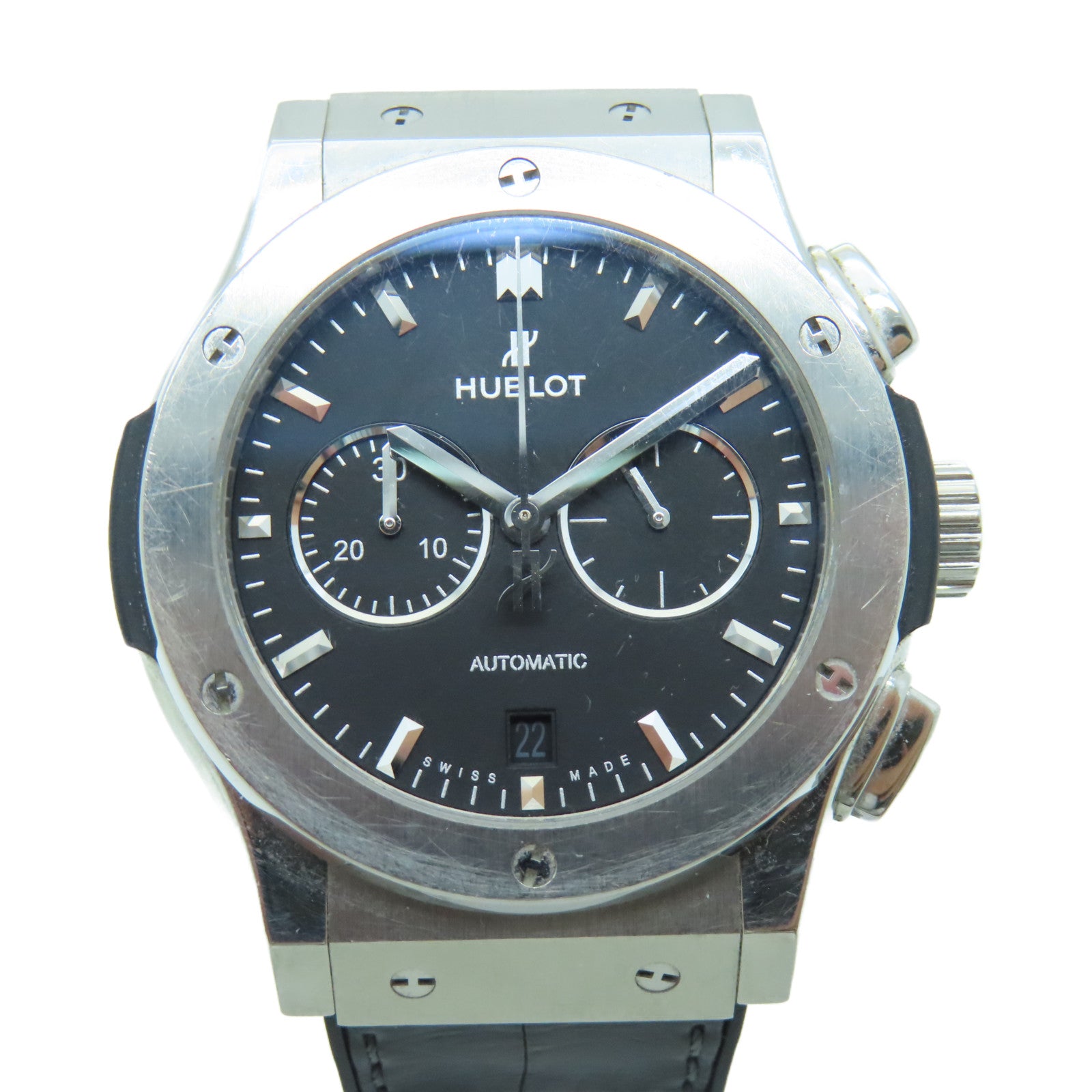HUBLOT Titanium Classic Fusion Stainless Steel Watch Automatic Movement Black