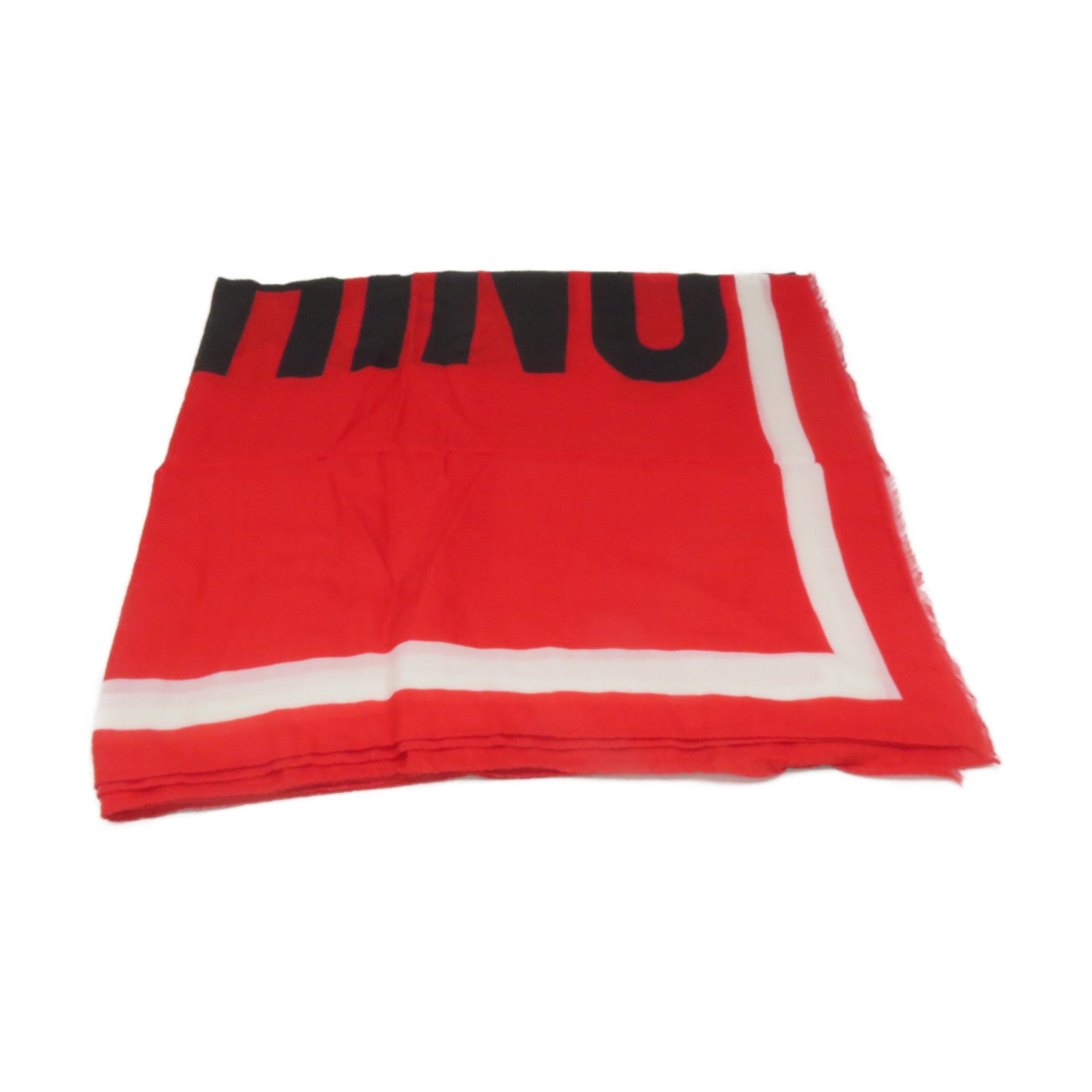 MOSCHINO 羊绒/莫代尔纤维Scarf丝巾红色/黑色/白色