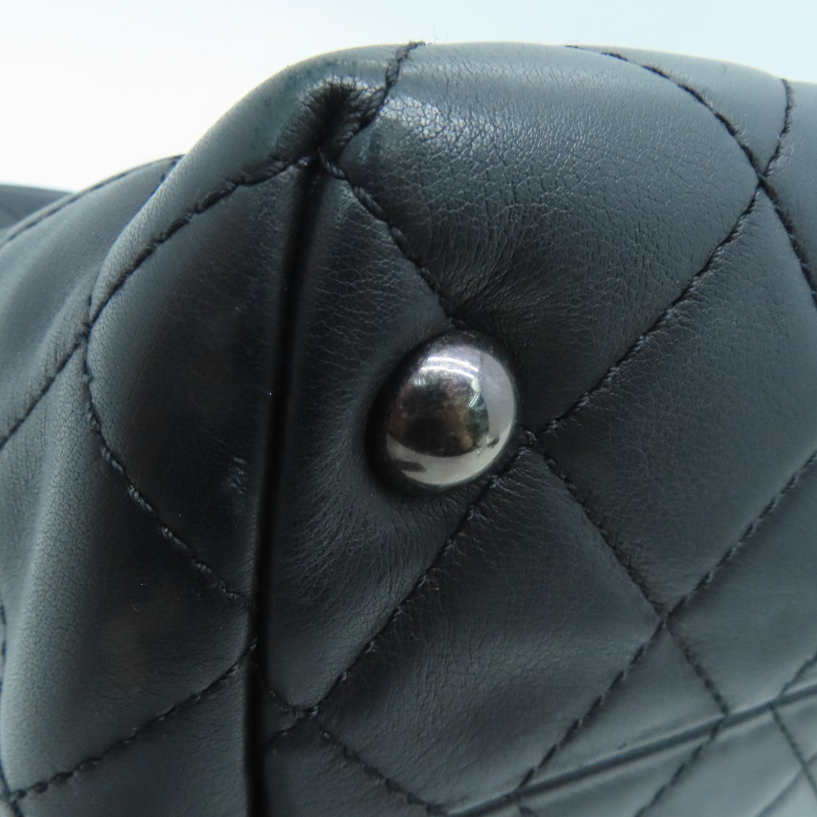 CHANEL [Sharp Discount] Lingge Cowhide Leather 2 Way Shoulder Silver Buckle Handle Shoulder Back Dual-purpose Bag Black
