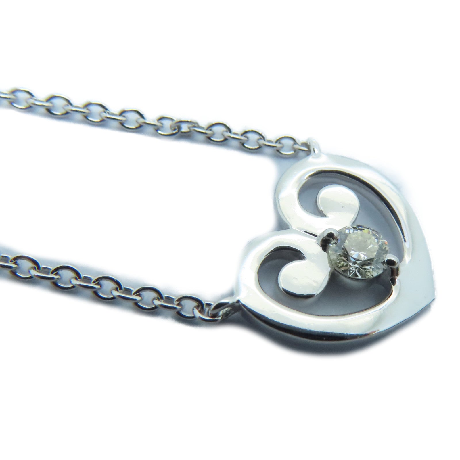JEWELRY 【激減優惠】18K白金Necklace 0.094ct鑽石項鍊
