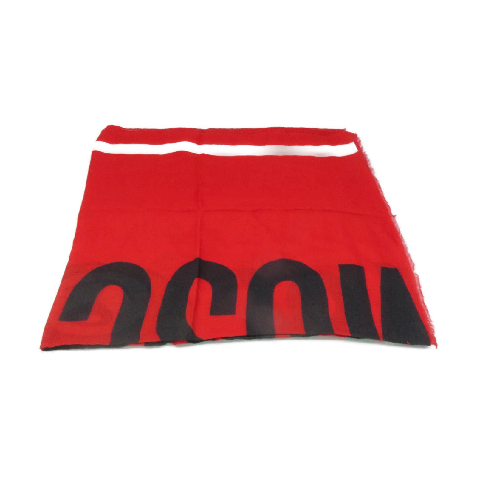 MOSCHINO 羊绒/莫代尔纤维Scarf丝巾红色/黑色/白色