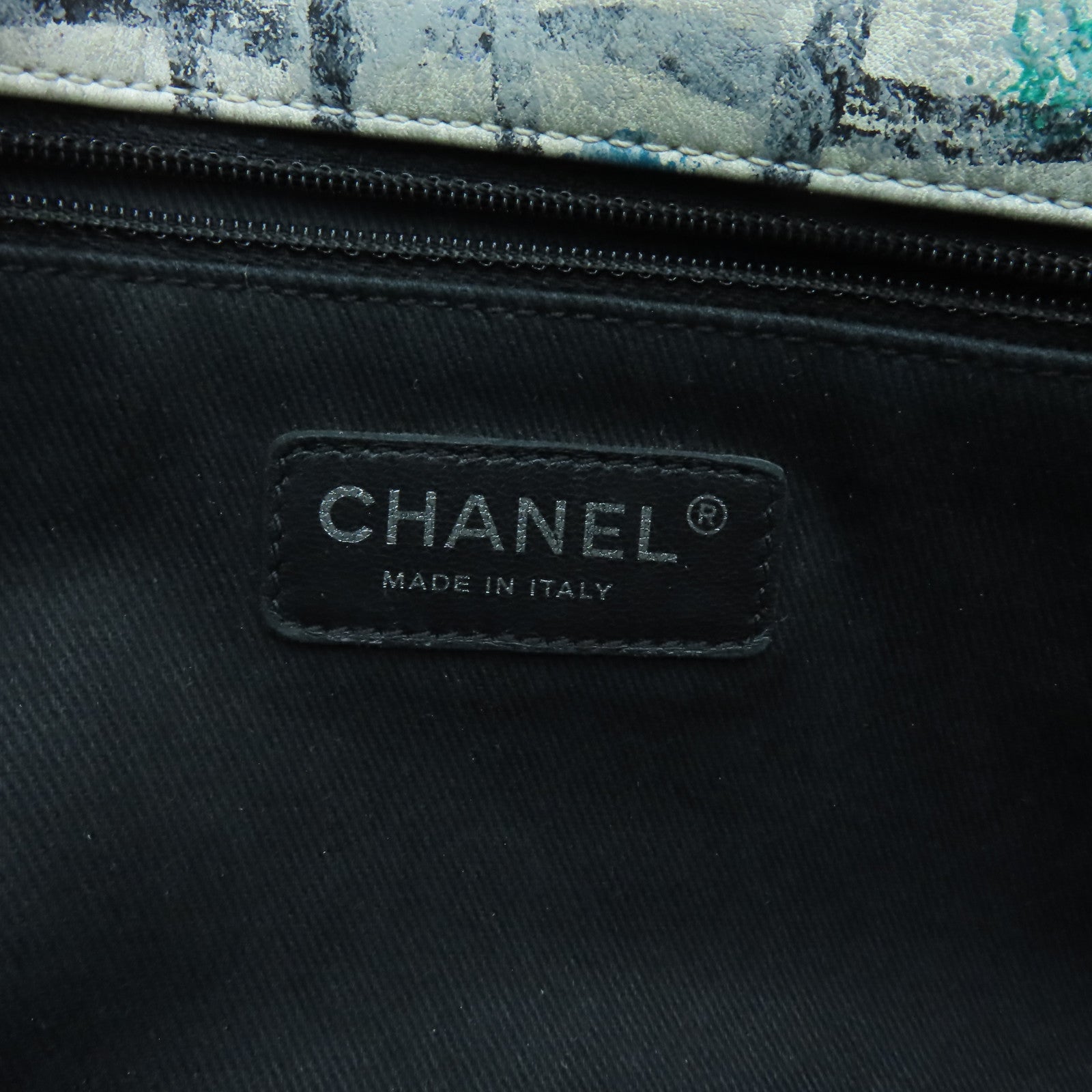 CHANEL 菱格牛皮皮革Chian Shoulder Bag銀扣鏈帶肩背袋白色/彩色