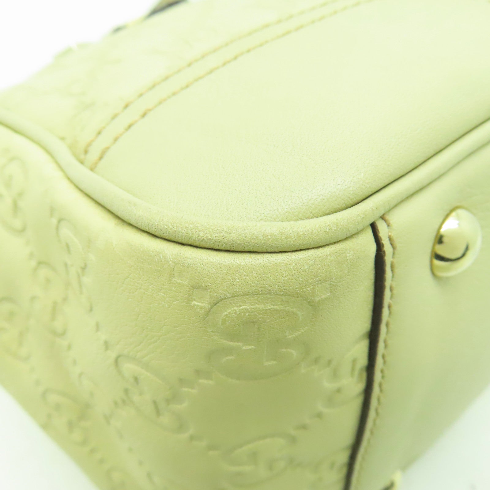 GUCCI 牛皮皮革Shoulder Bag金扣肩背袋白色
