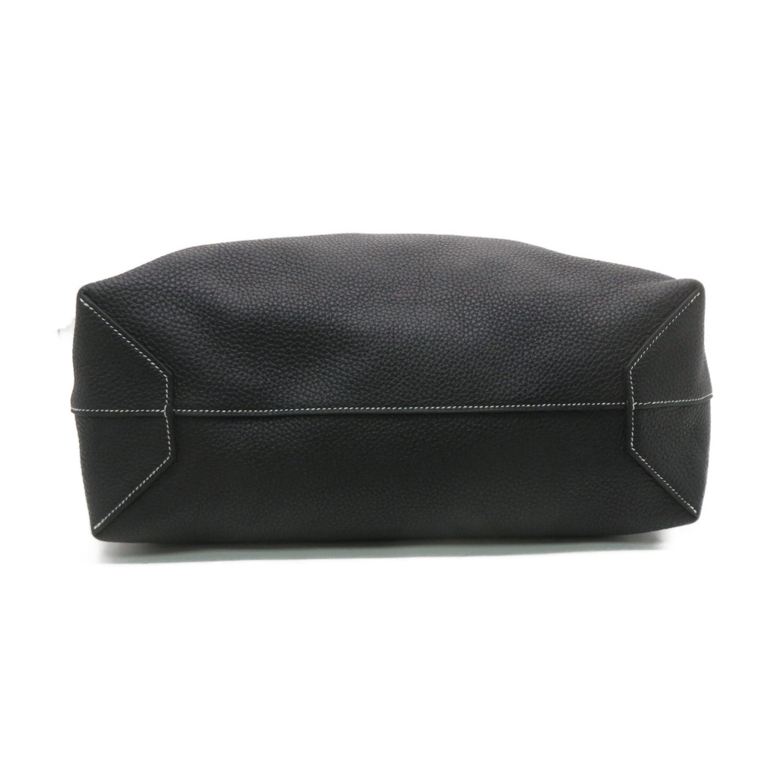 HERMES Clemence皮革Cabasellier 46 Shoulder Bag肩背袋黑色