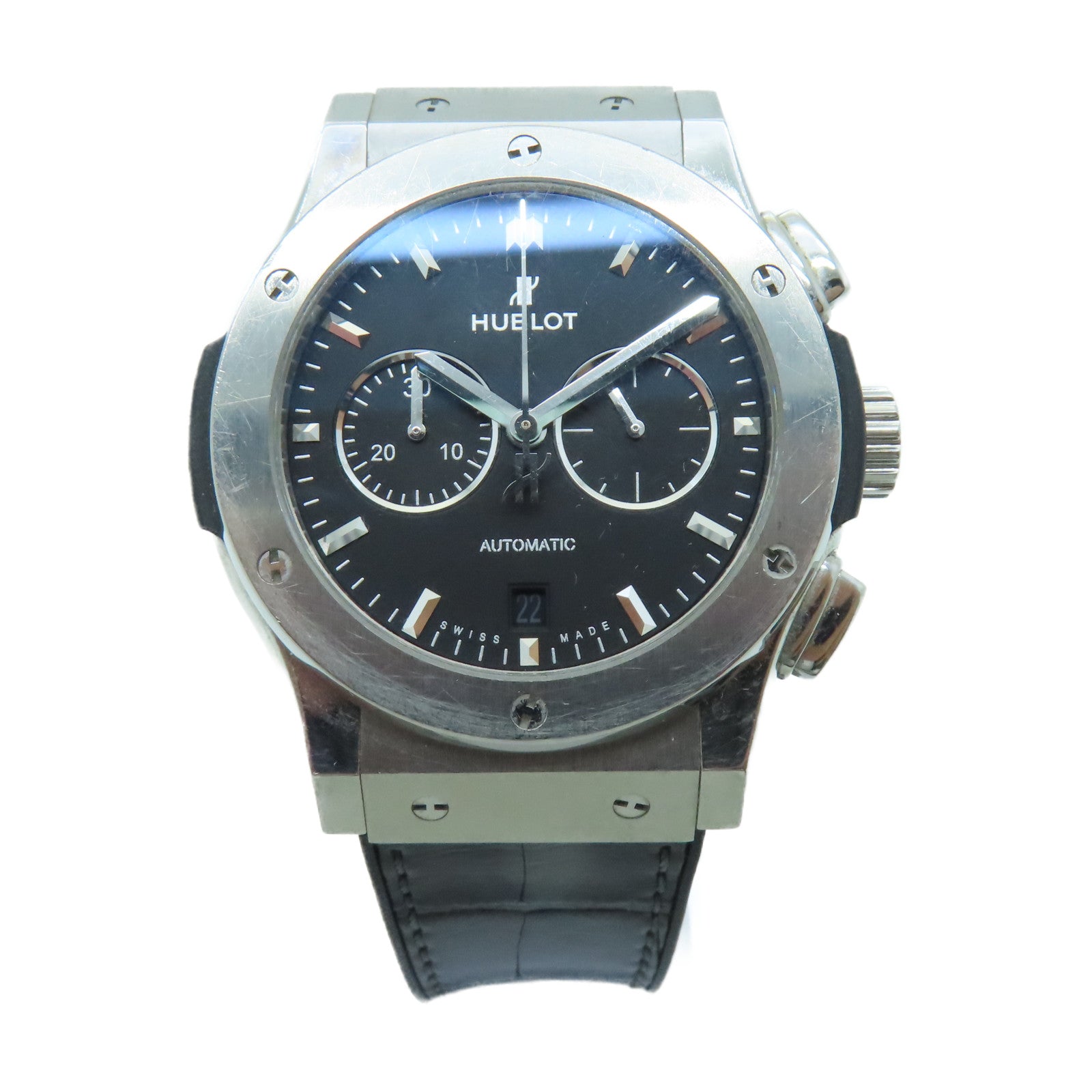 HUBLOT Titanium Classic Fusion Stainless Steel Watch Automatic Movement Black