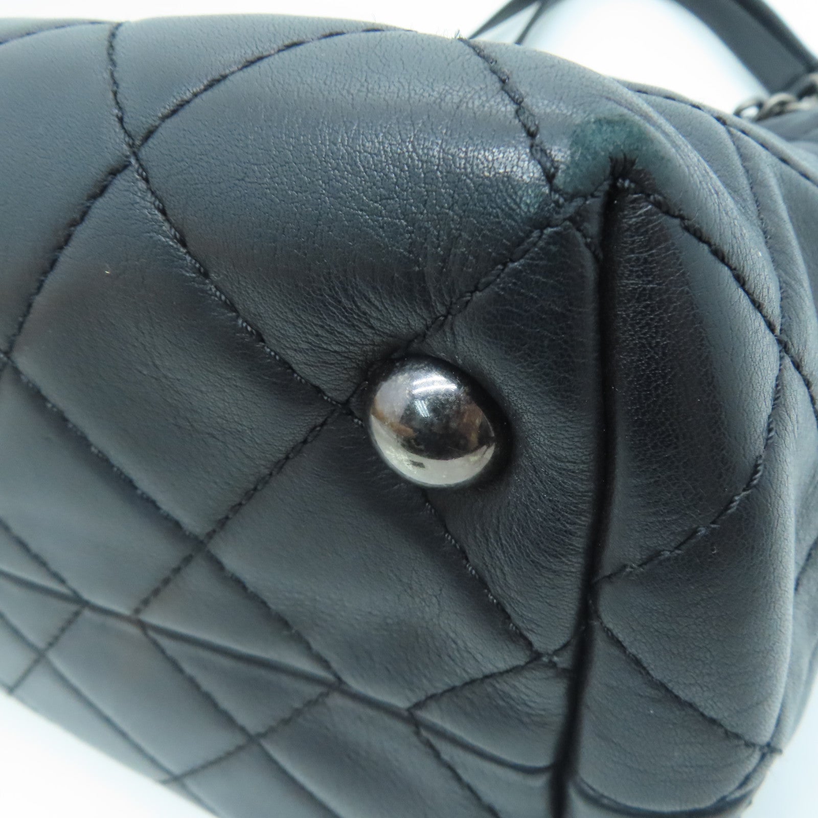 CHANEL [Sharp Discount] Lingge Cowhide Leather 2 Way Shoulder Silver Buckle Handle Shoulder Back Dual-purpose Bag Black