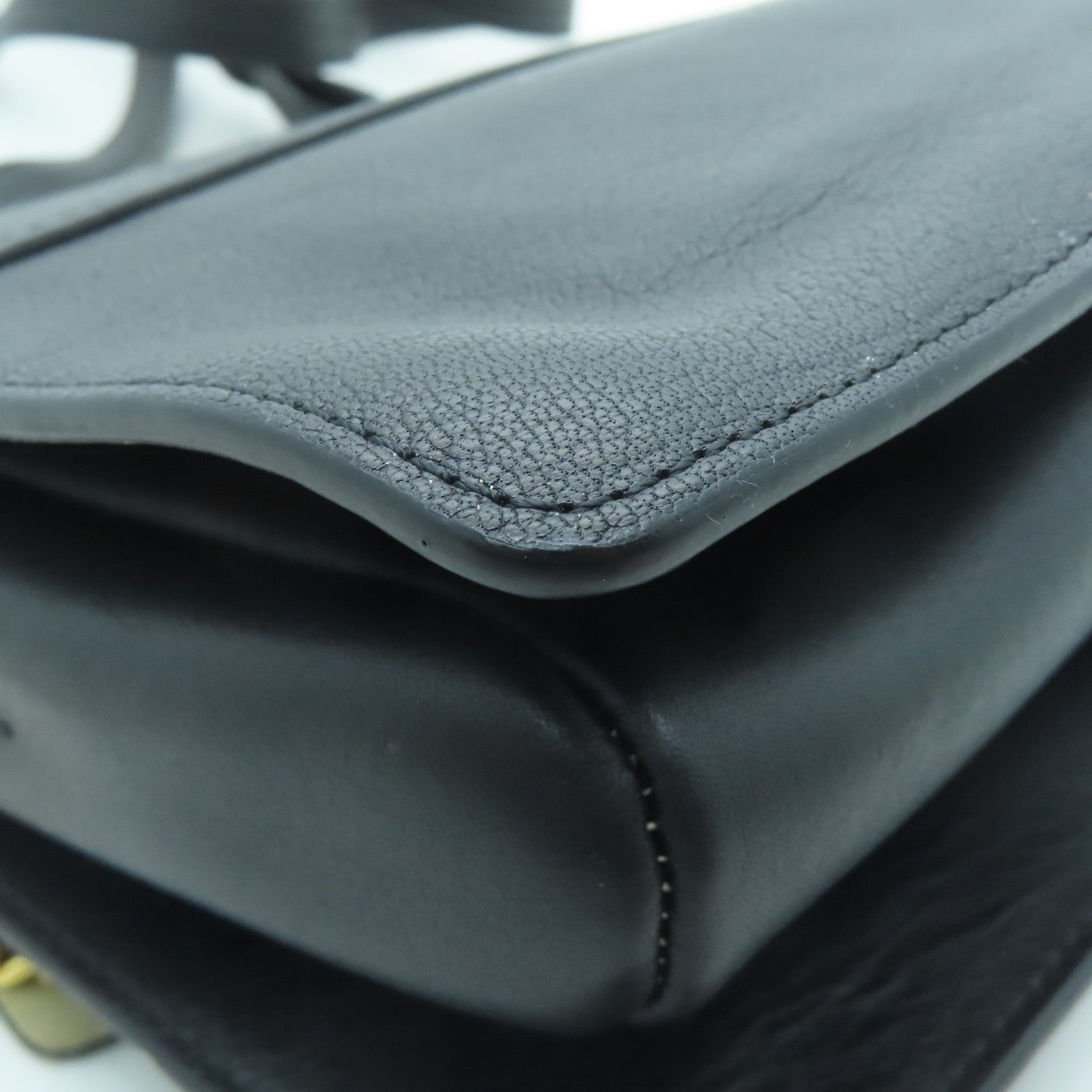 Chloe leather Faye Shoulder Bag gold buckle shoulder bag black