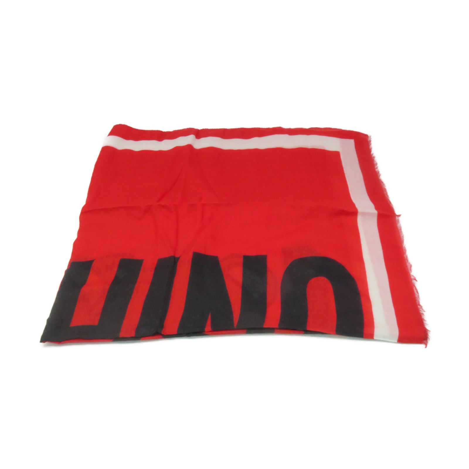 MOSCHINO 羊绒/莫代尔纤维Scarf丝巾红色/黑色/白色