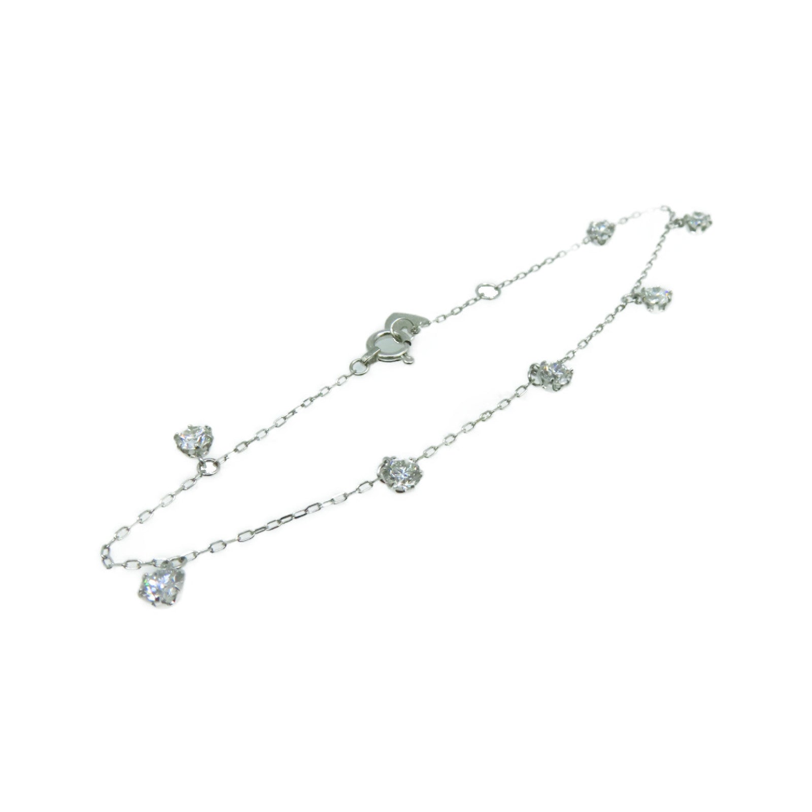 JEWELRY 【激減優惠】18K白金/0.10ct鑽石Diamond Bracelet手鏈