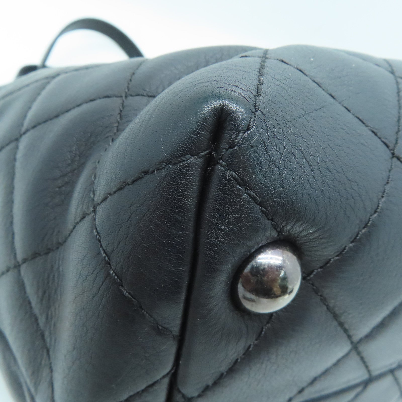 CHANEL [Sharp Discount] Lingge Cowhide Leather 2 Way Shoulder Silver Buckle Handle Shoulder Back Dual-purpose Bag Black