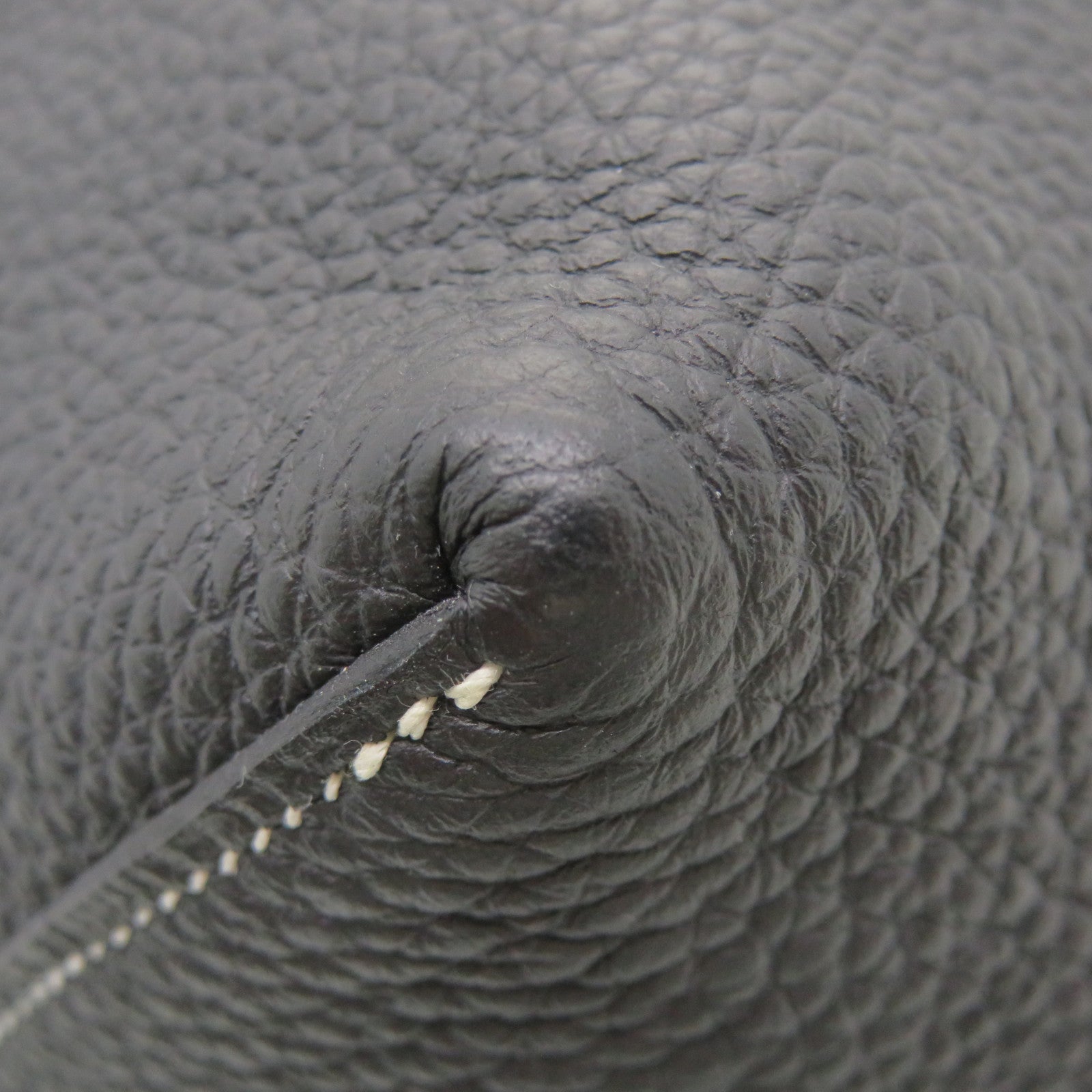 HERMES Clemence皮革Cabasellier 46 Shoulder Bag肩背袋黑色