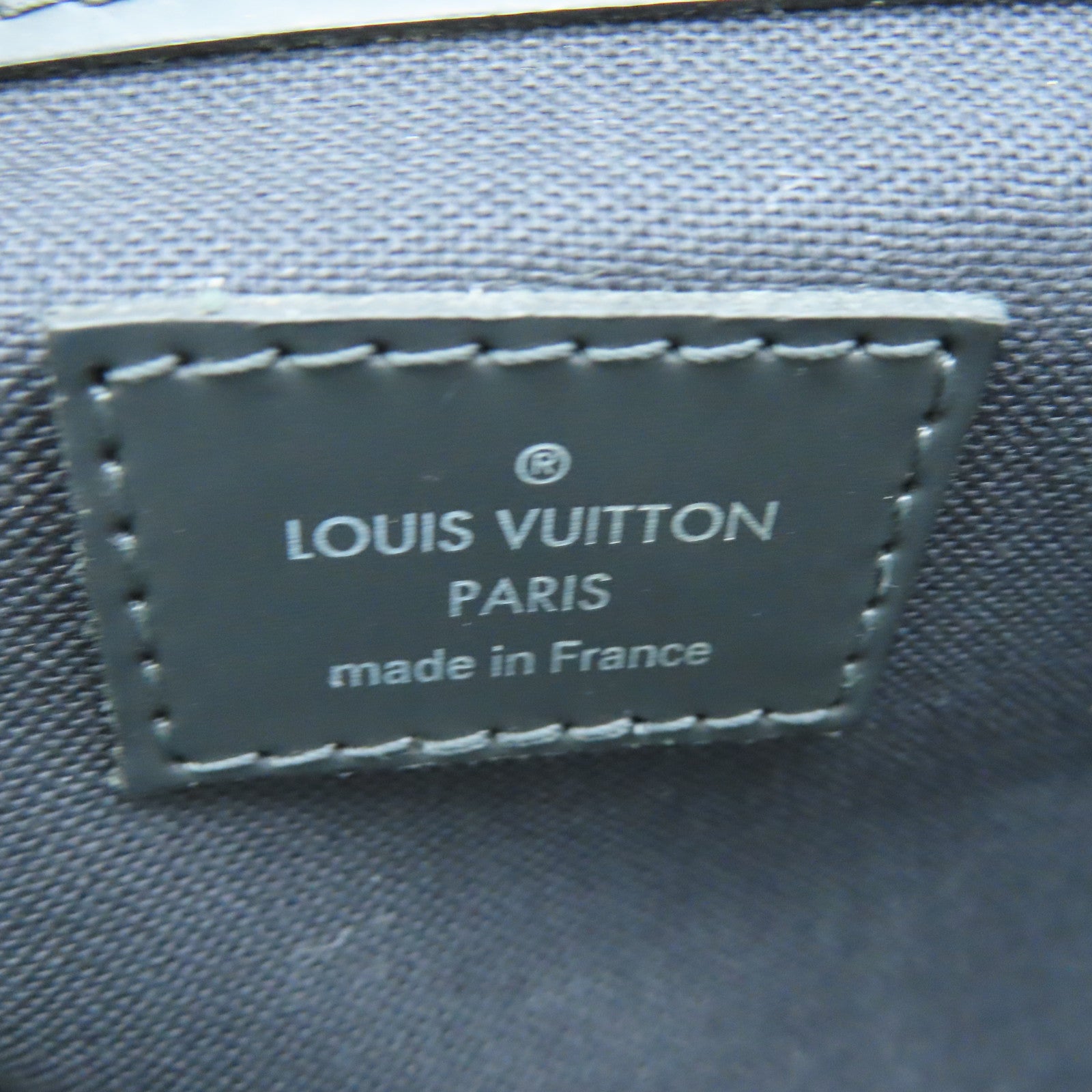 LOUIS VUITTON Damier Keepall A De Bandelier 45波士顿包黑色蓝色