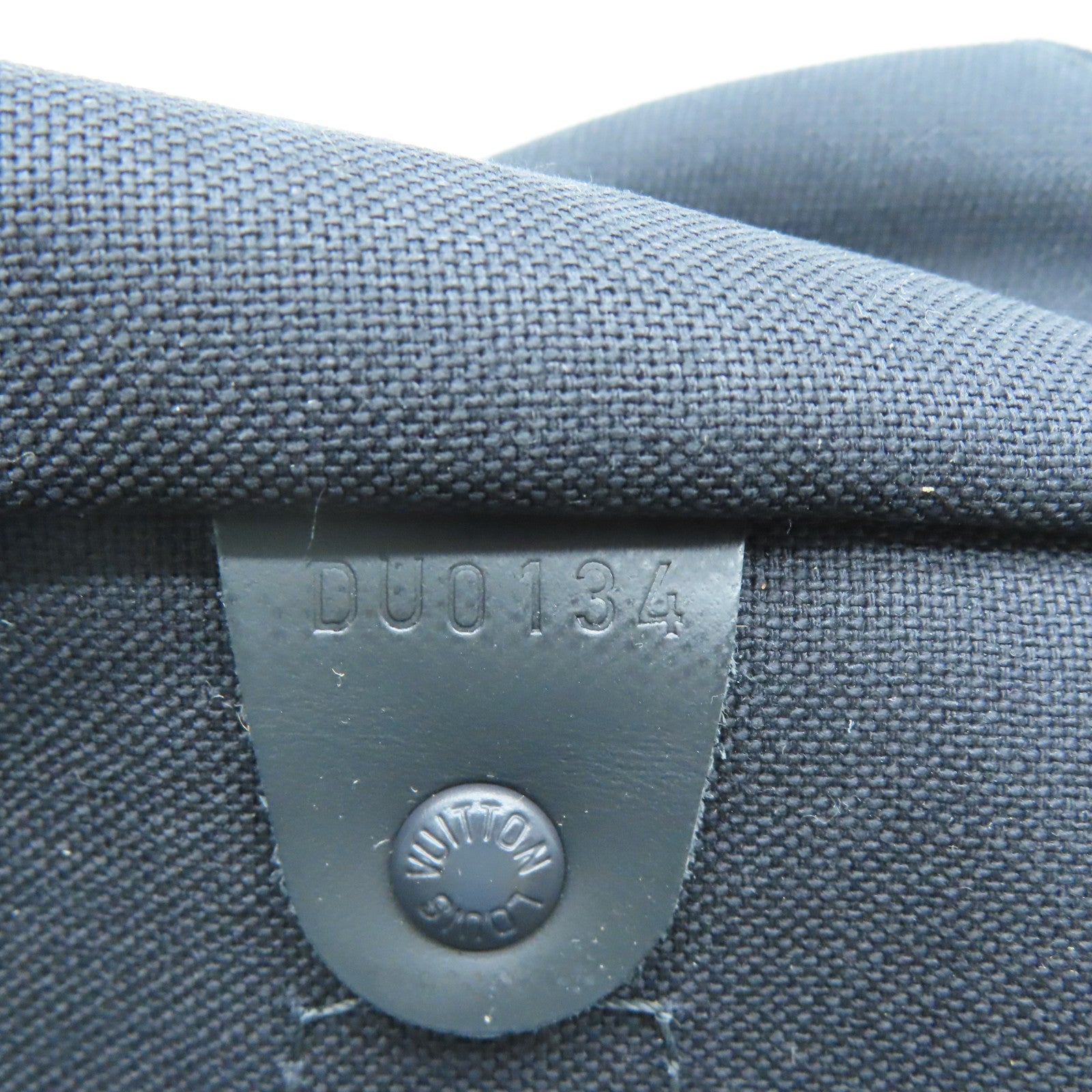 LOUIS VUITTON Damier Keepall A De Bandelier 45波士顿包黑色蓝色
