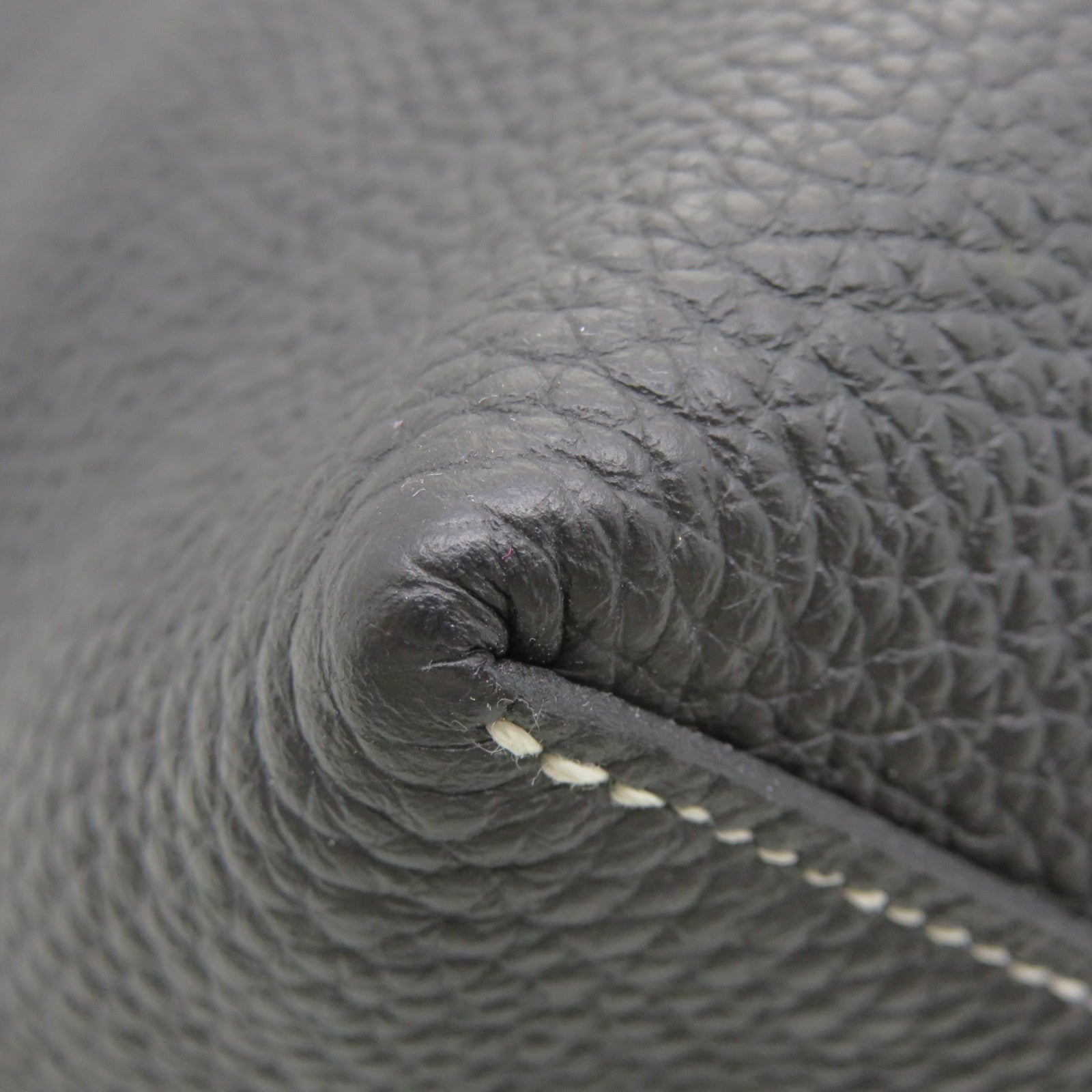 HERMES Clemence皮革Cabasellier 46 Shoulder Bag肩背袋黑色