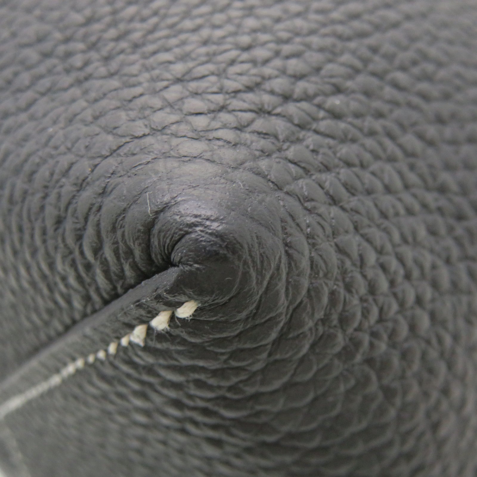 HERMES Clemence皮革Cabasellier 46 Shoulder Bag肩背袋黑色