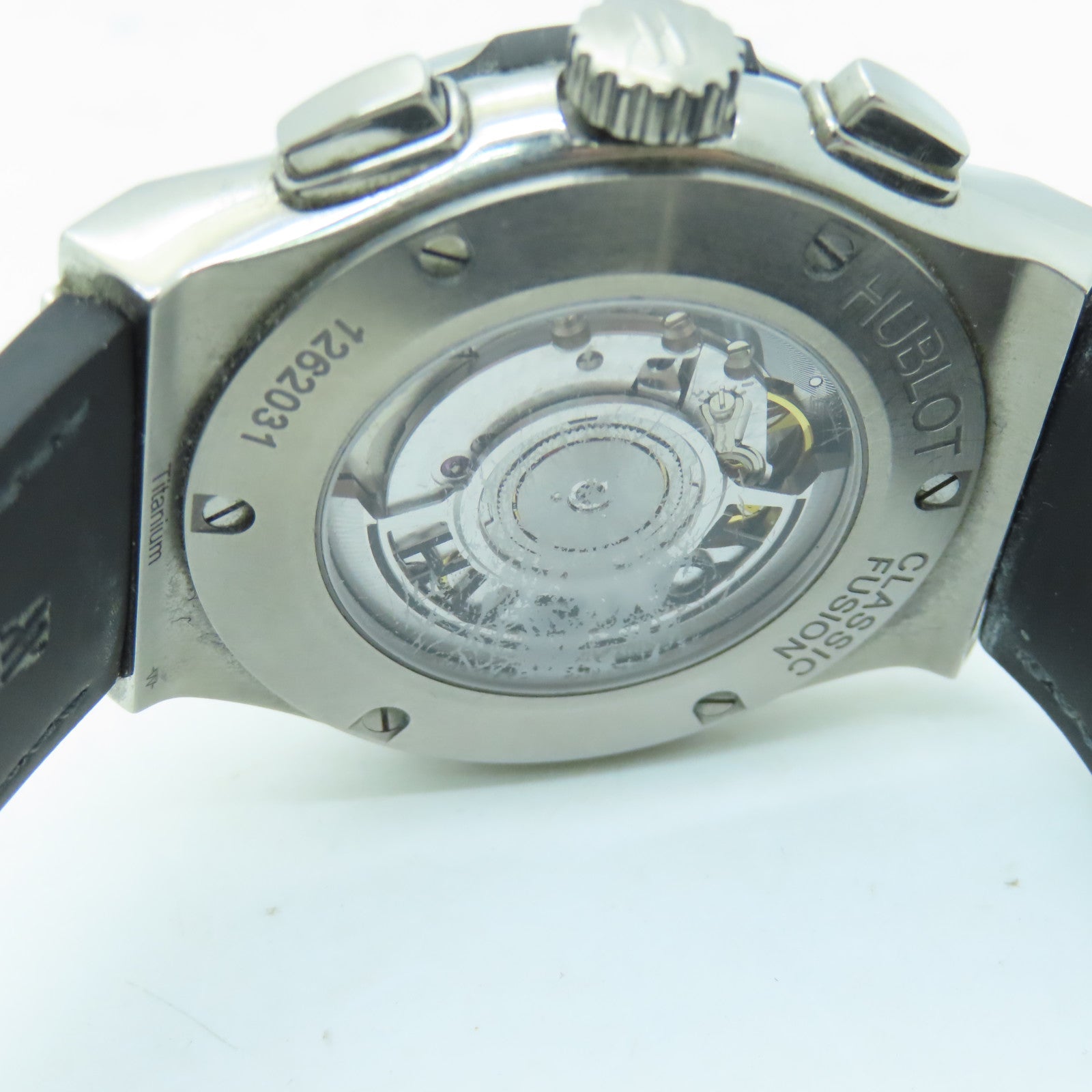 HUBLOT Titanium Classic Fusion Stainless Steel Watch Automatic Movement Black