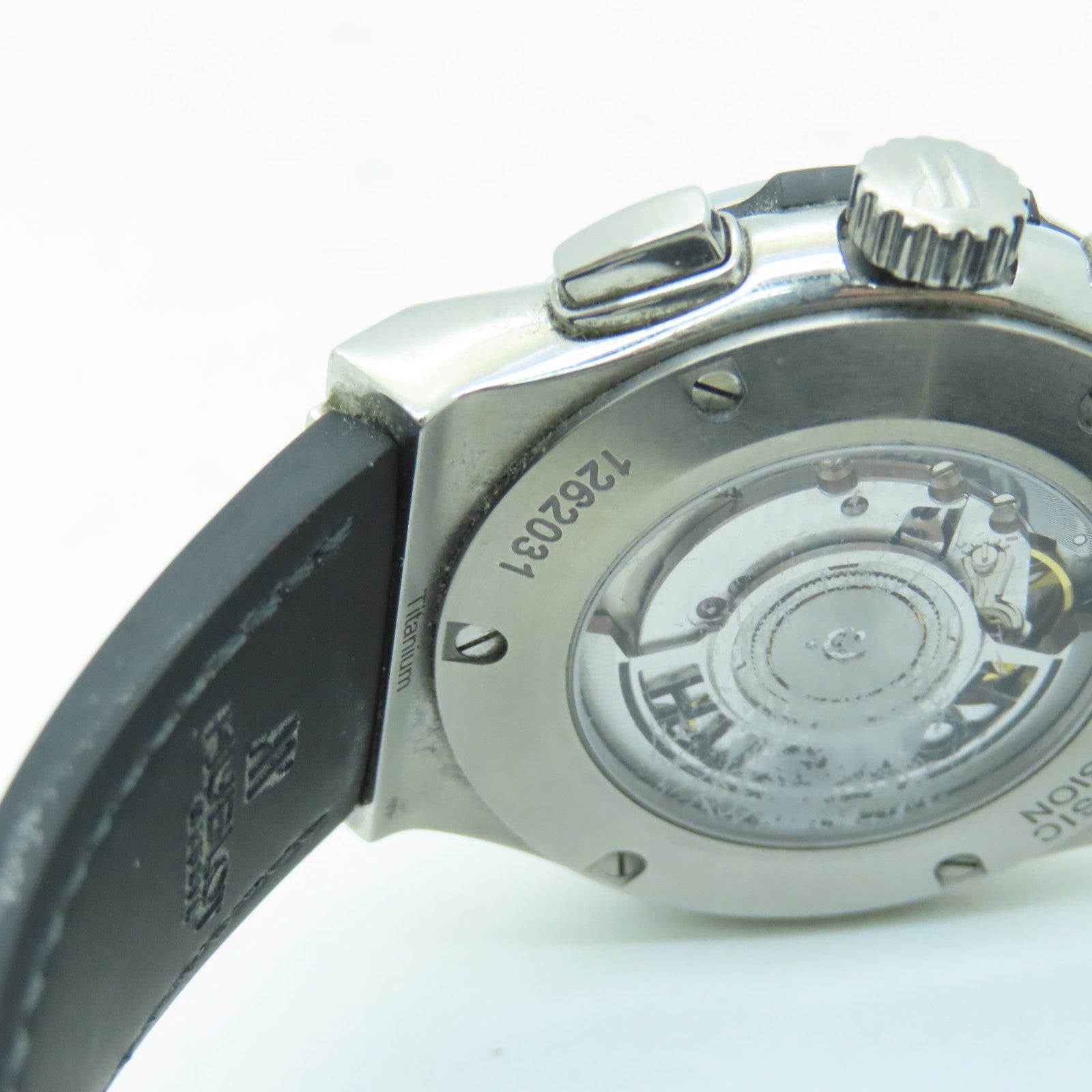 HUBLOT Titanium Classic Fusion Stainless Steel Watch Automatic Movement Black