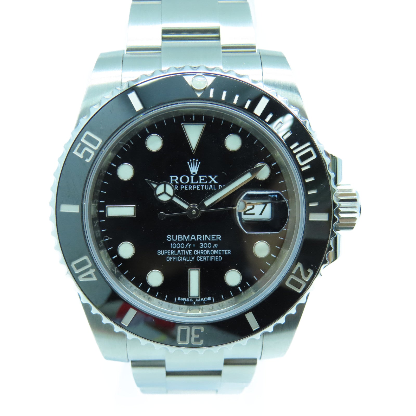 ROLEX Submarinar不鏽鋼手錶自動機芯黑色