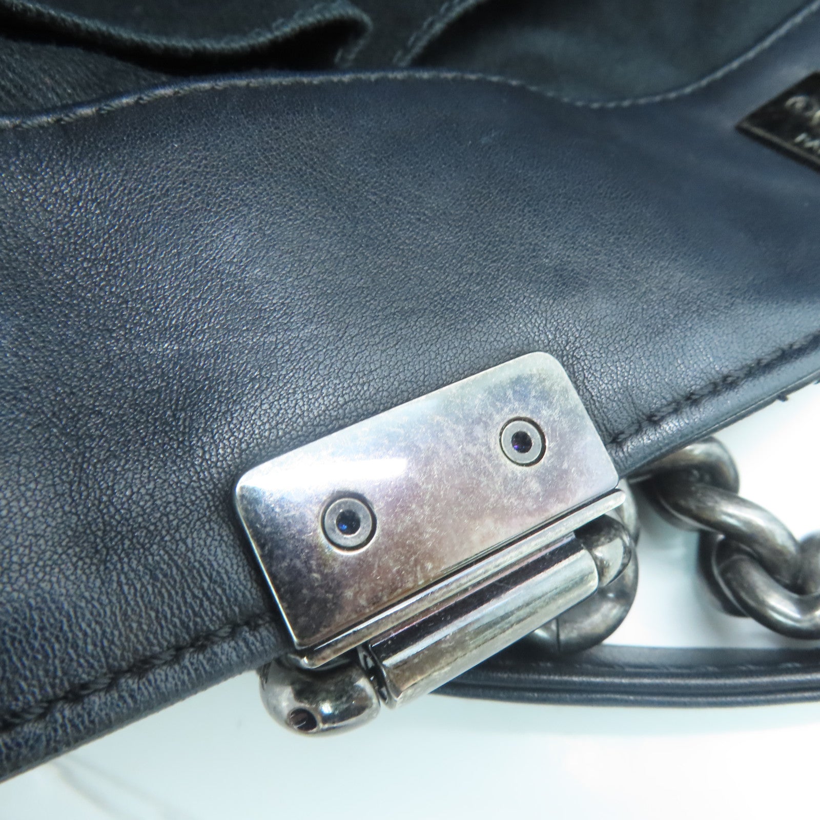 CHANEL [Sharp Discount] Lingge Cowhide Leather 2 Way Shoulder Silver Buckle Handle Shoulder Back Dual-purpose Bag Black