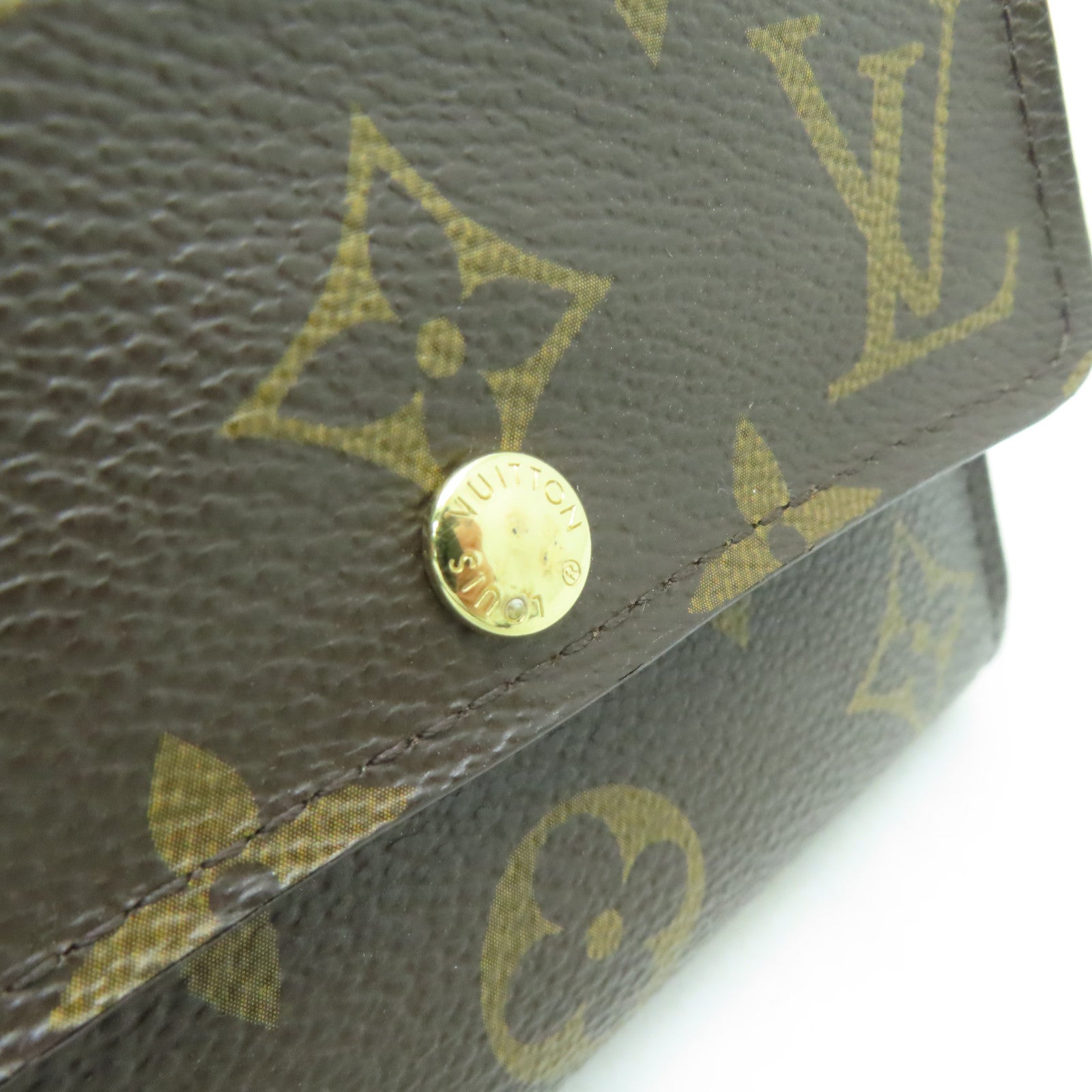 LOUIS VUITTON Monogram Anais Wallet金扣錢包啡色