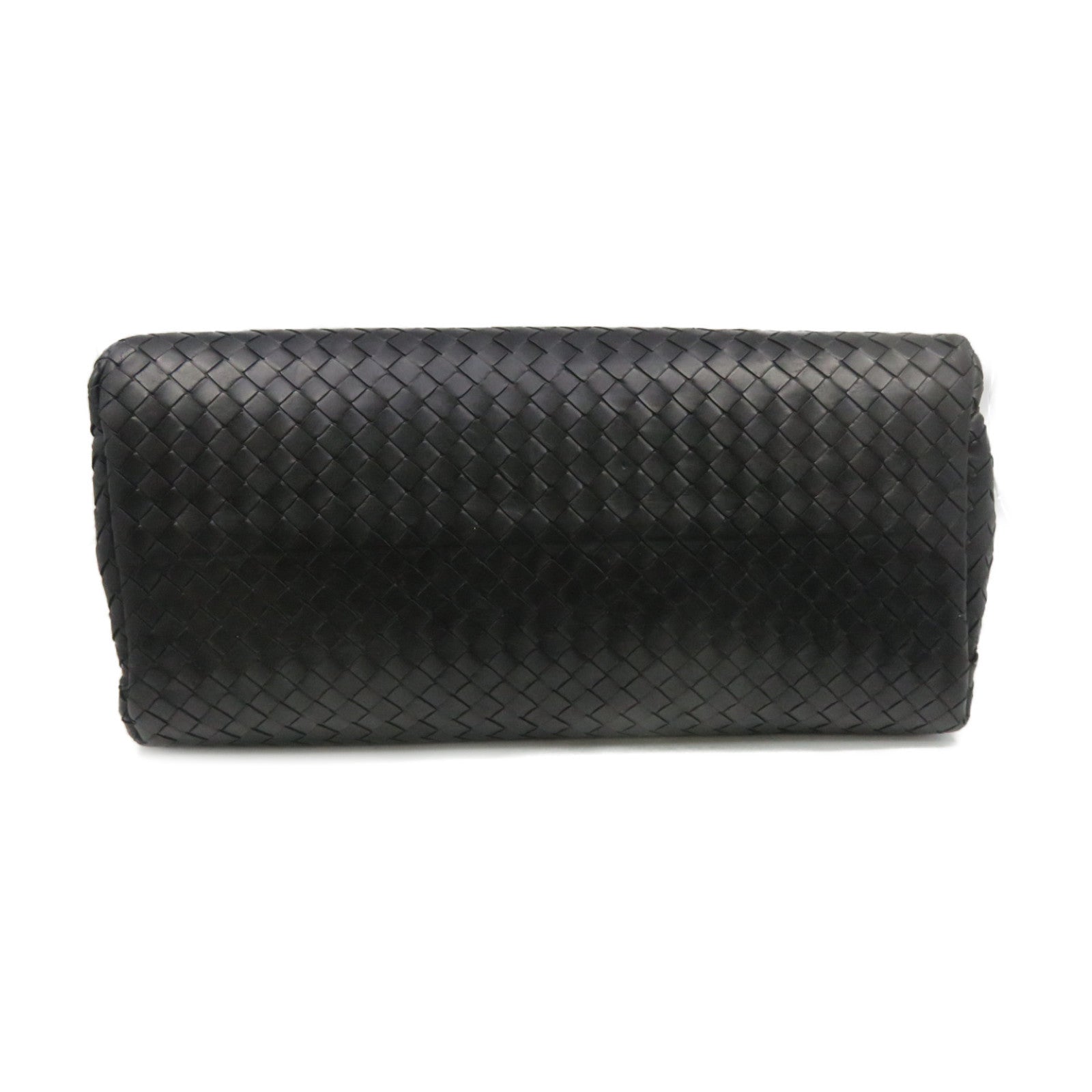 BOTTEGA VENETA 織紋皮革2Way Hand Bag金扣手挽肩背兩用袋黑色