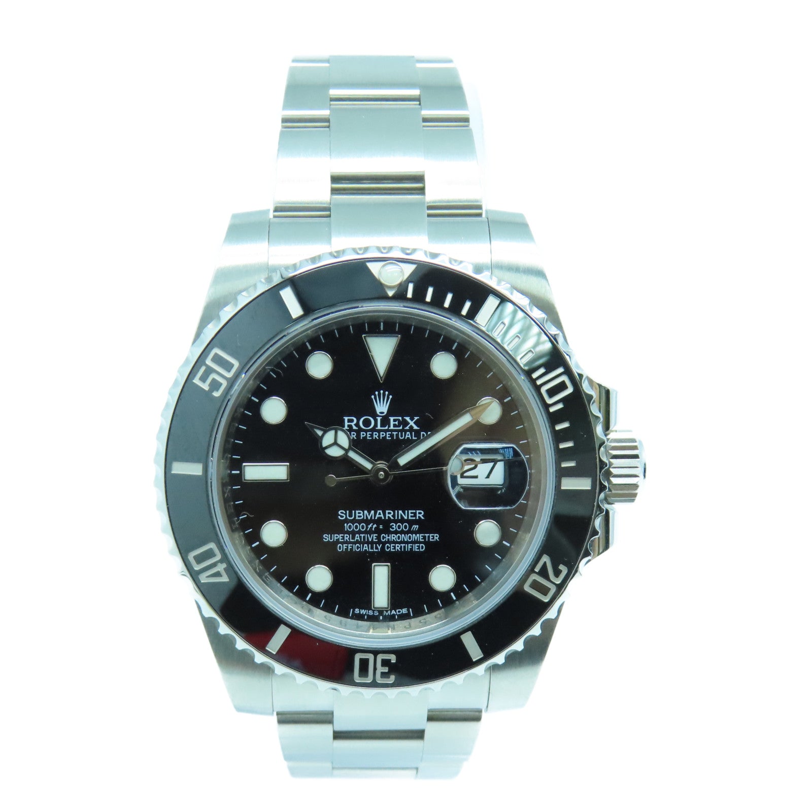 ROLEX Submarinar不鏽鋼手錶自動機芯黑色