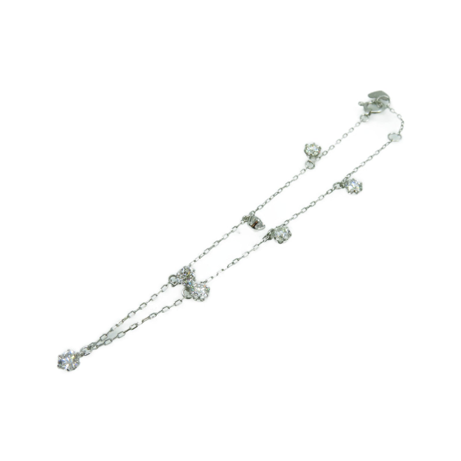 JEWELRY 【激減優惠】18K白金/0.10ct鑽石Diamond Bracelet手鏈