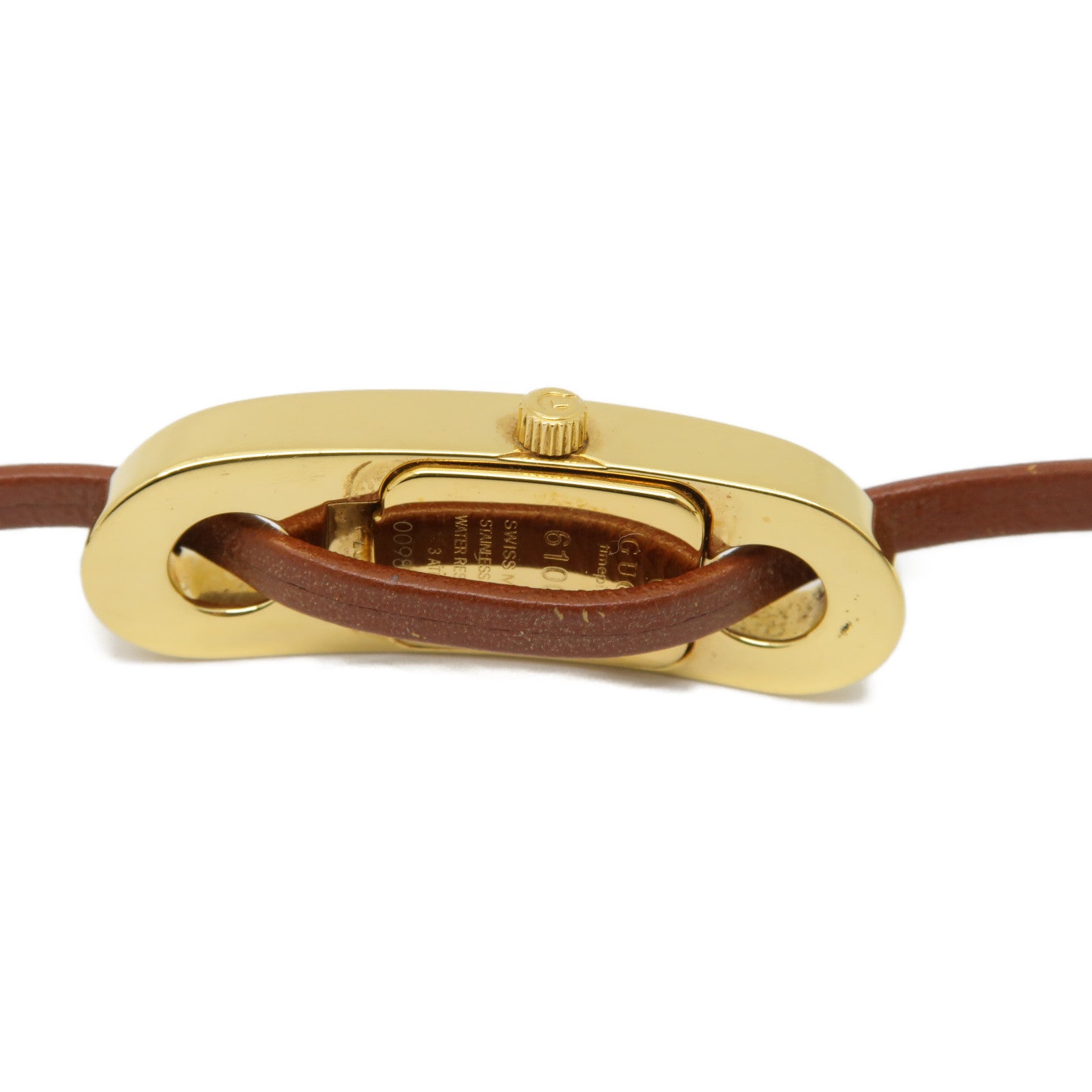 GUCCI Watch不鏽鋼手錶石英機芯白色