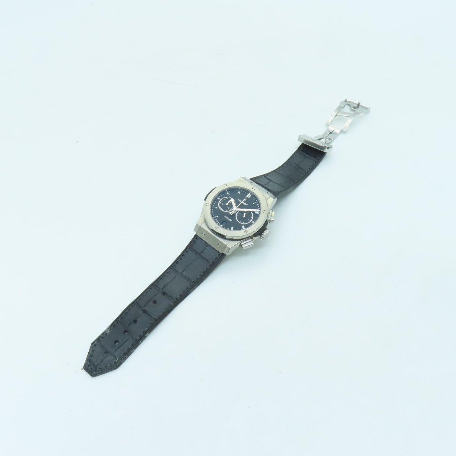 HUBLOT Titanium Classic Fusion Stainless Steel Watch Automatic Movement Black