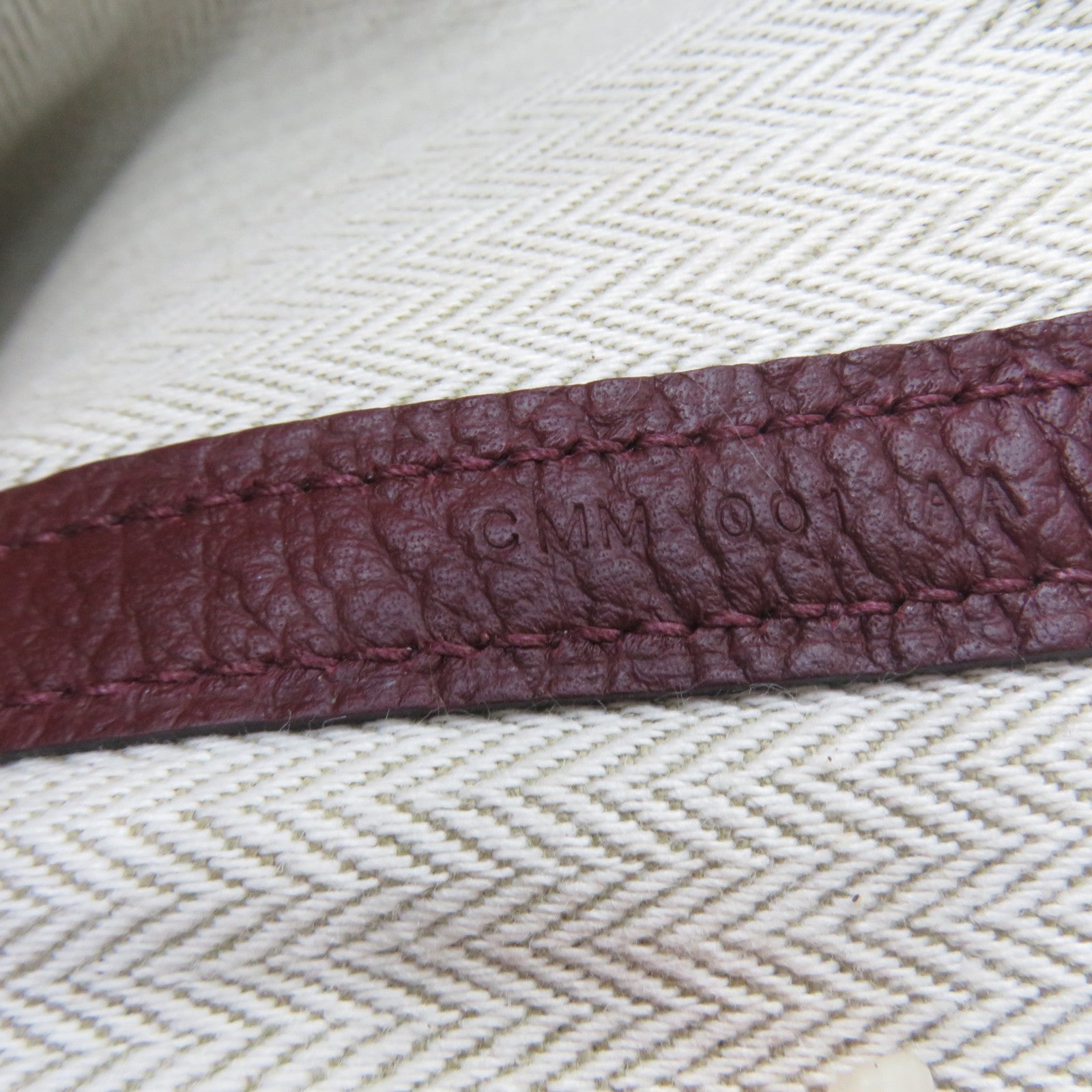 HERMES Negonda皮革Garden Party PM銀扣手挽袋酒紅色