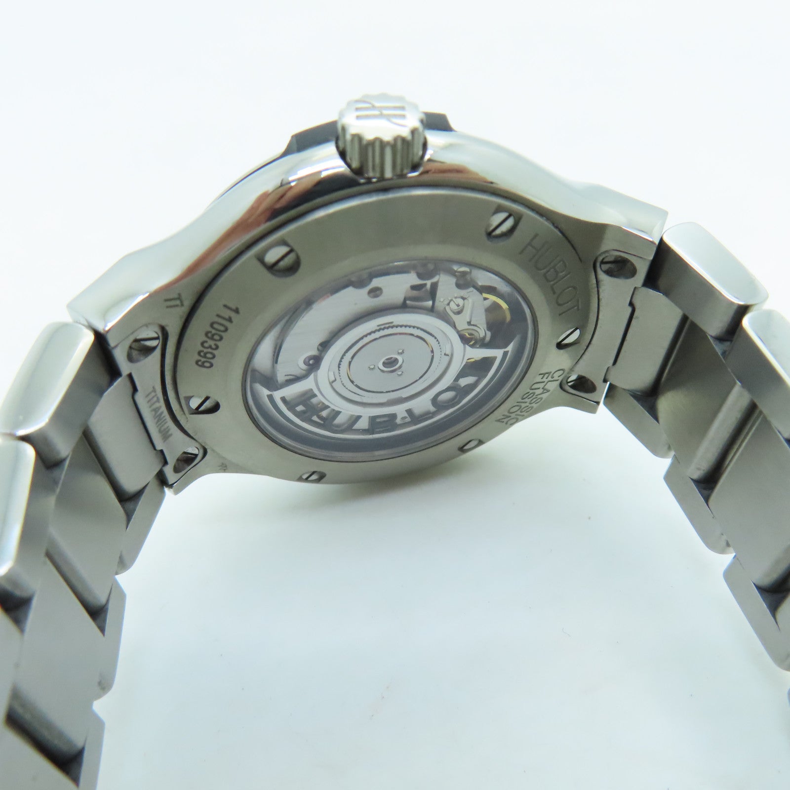 HUBLOT Classic Fusion Titanium Stainless Steel Watch Automatic Movement Black