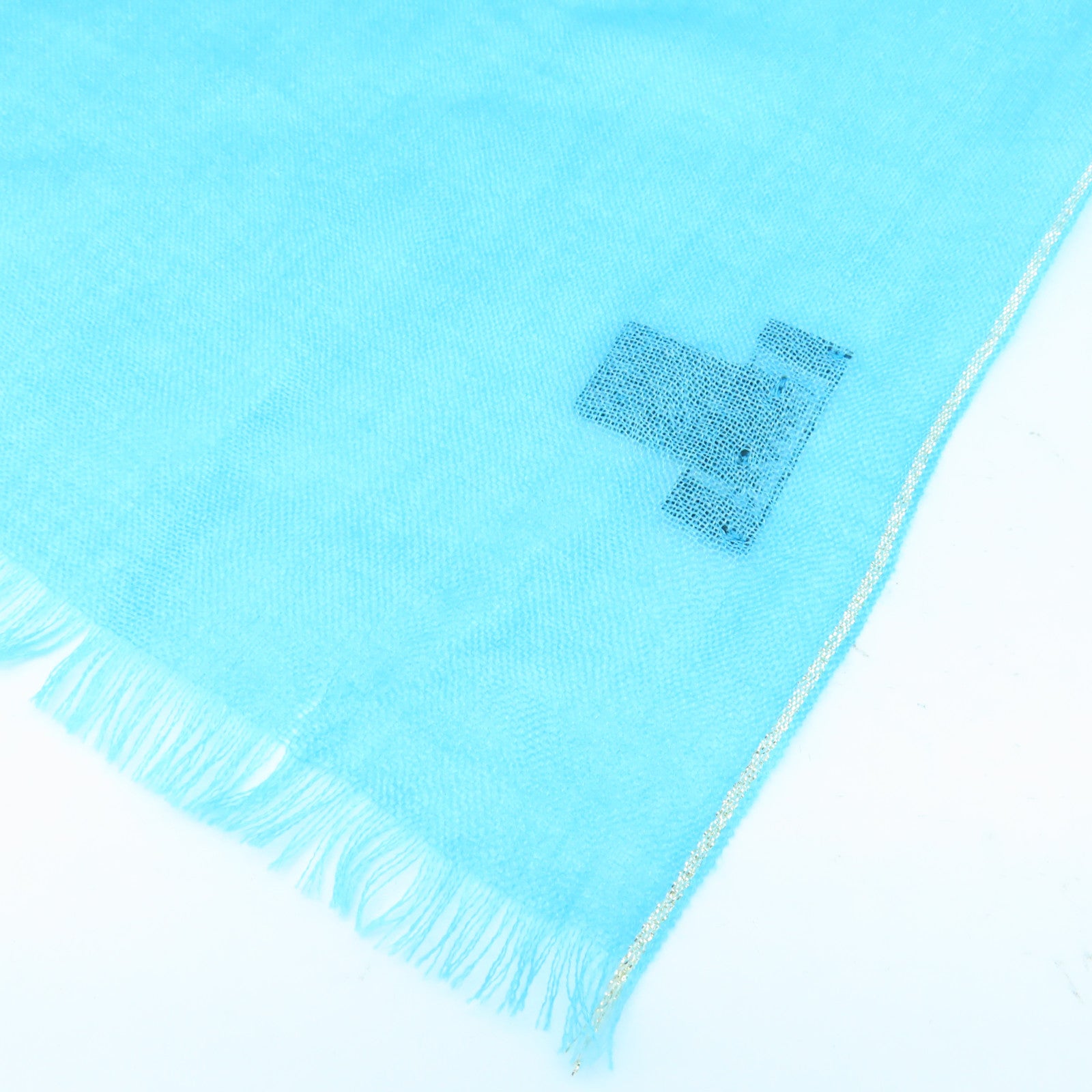 CHANEL Cashmere Stole披肩浅蓝色