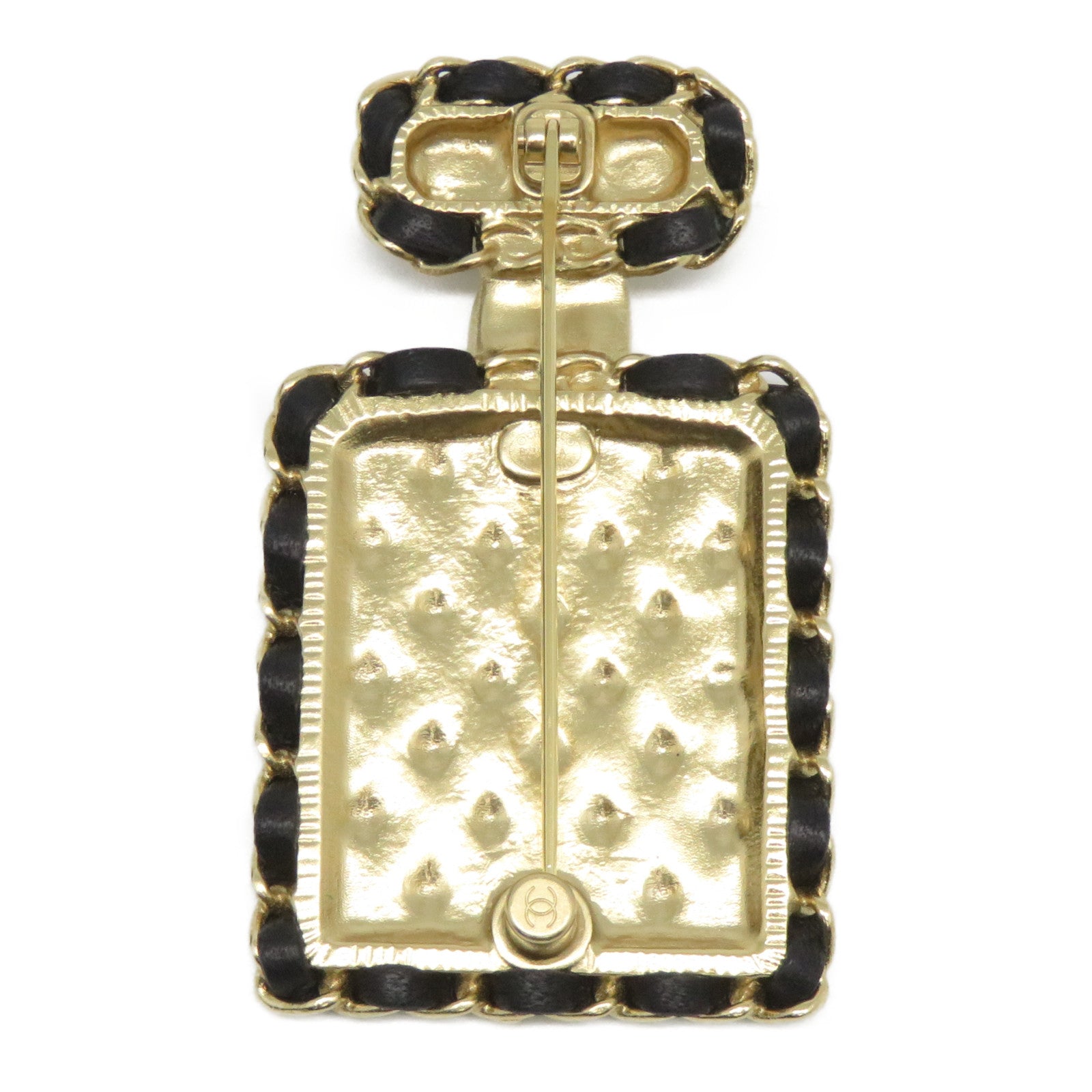 CHANEL 金屬Brooch胸針金色/黑色