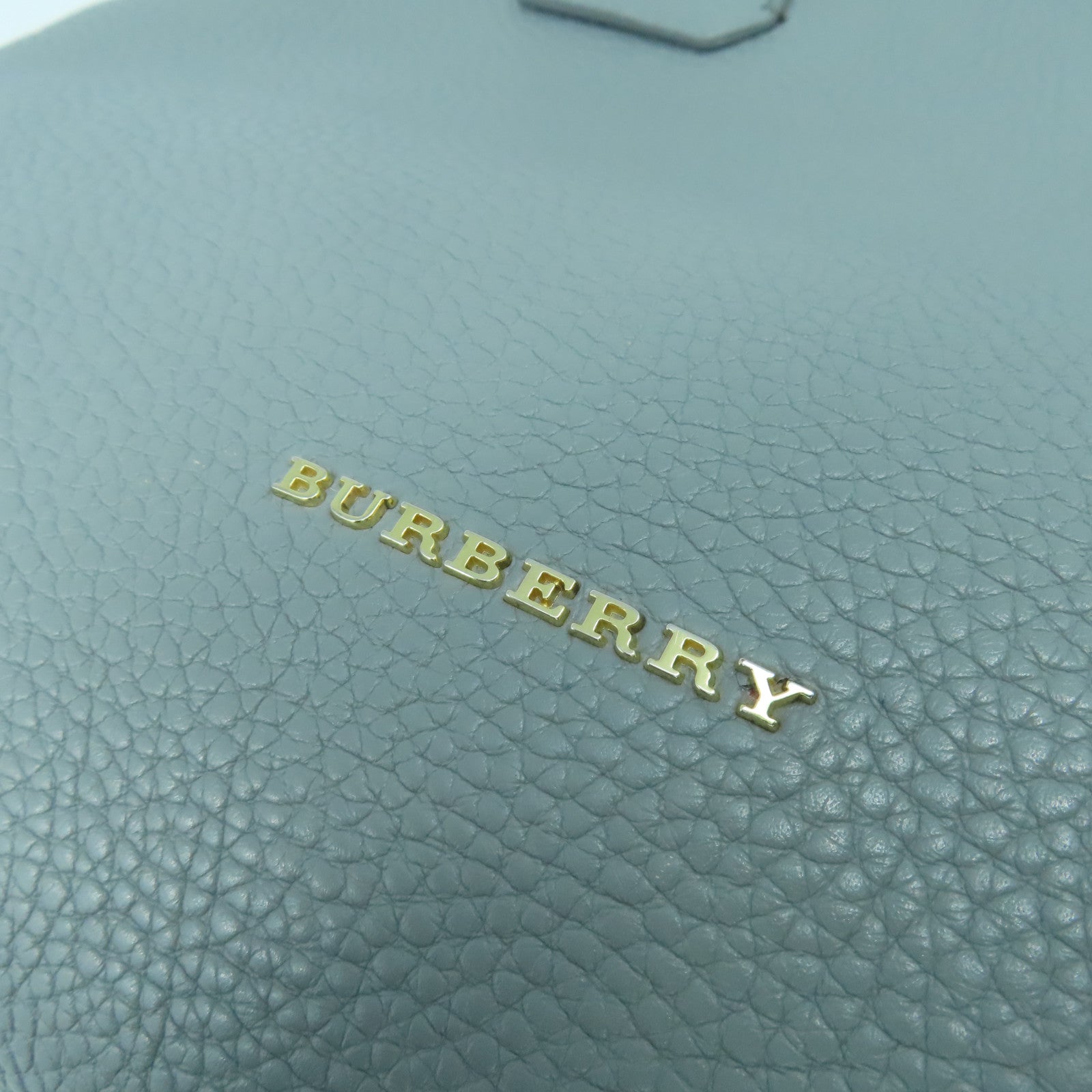 BURBERRY 牛皮皮革2 Way Shoulder Bag金扣手挽肩背兩用袋灰色