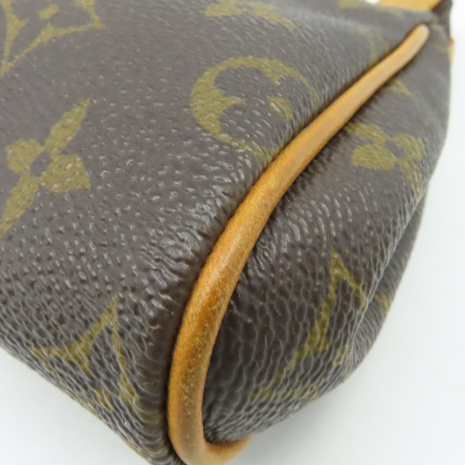LOUIS VUITTON Monogram Eva Shoulder Bag金扣手挽袋啡色
