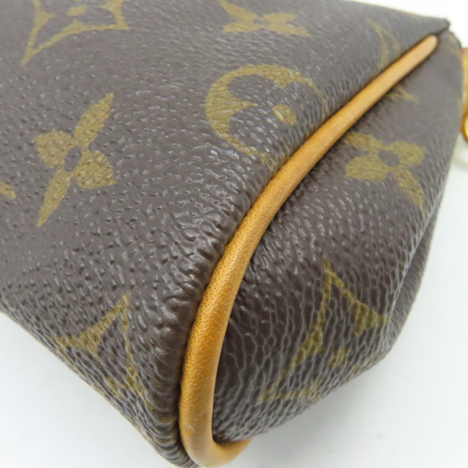 LOUIS VUITTON Monogram Eva Shoulder Bag金扣手挽袋啡色