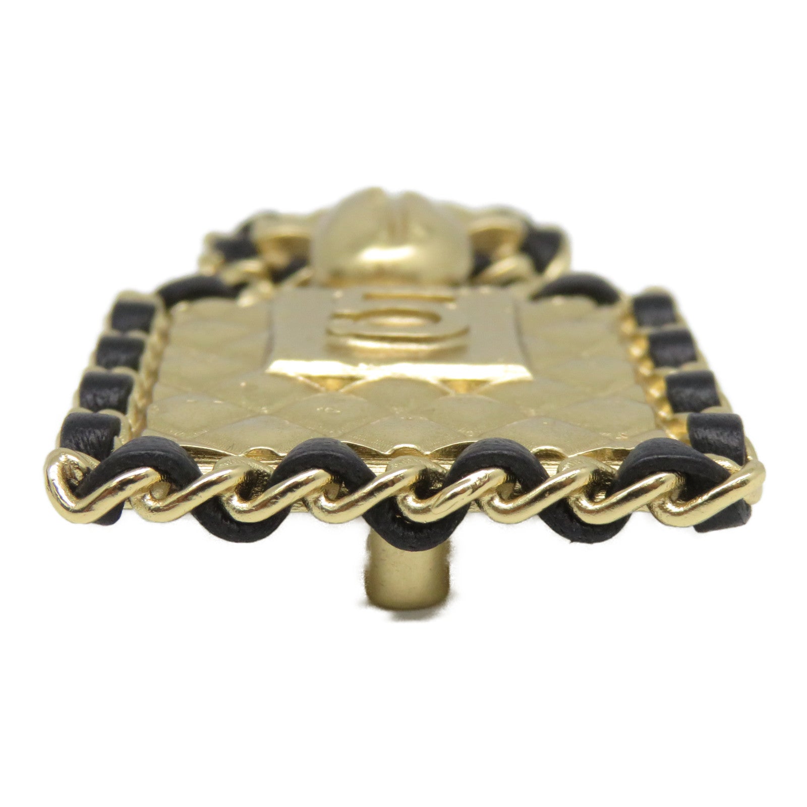 CHANEL 金屬Brooch胸針金色/黑色
