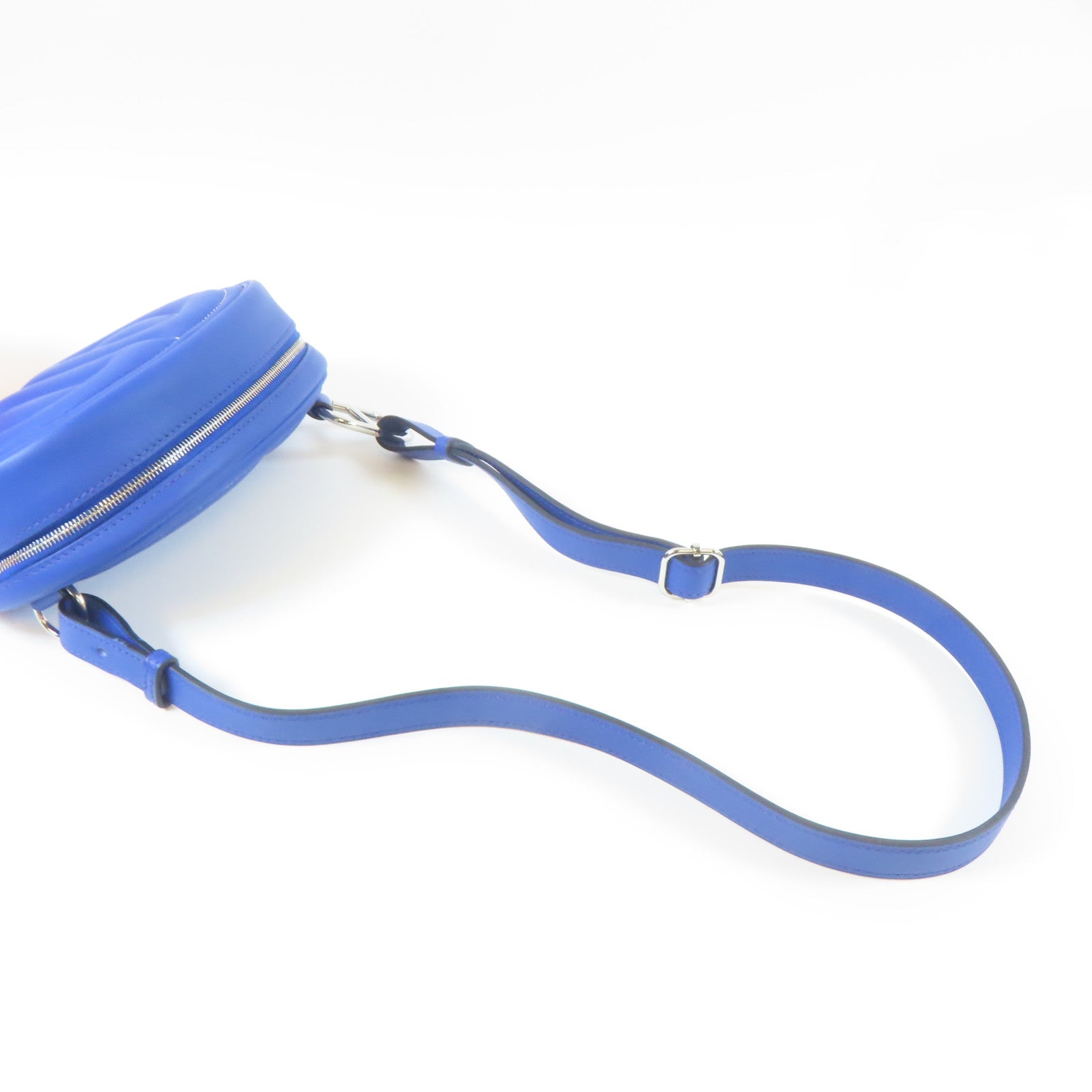 HERMES Veau Swift皮革In The Loop Belt Bag銀扣腰包藍色